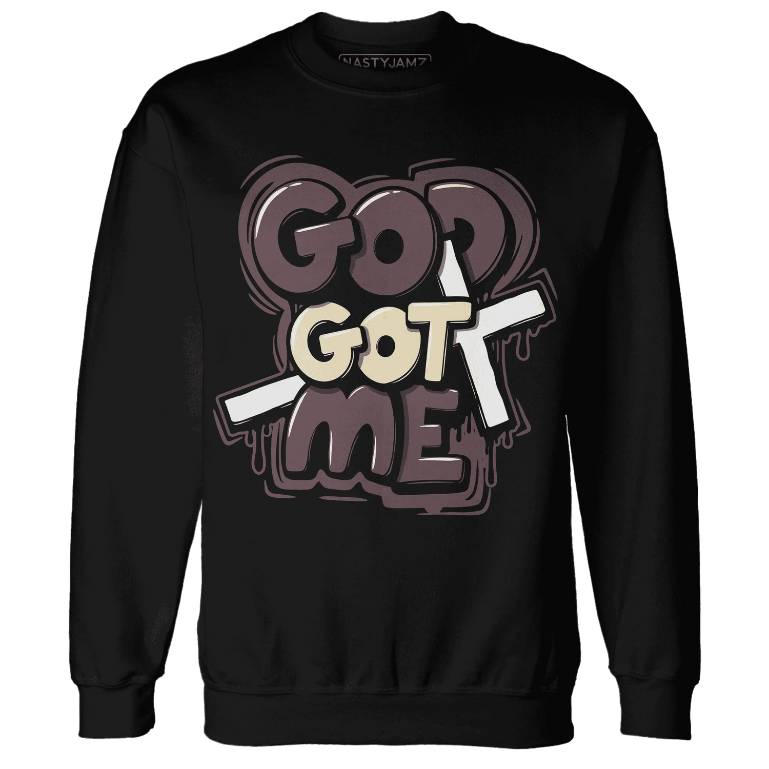 Burgundy-Crush-3s-NastyJamz-Sweatshirt-Match-God-Got-Me