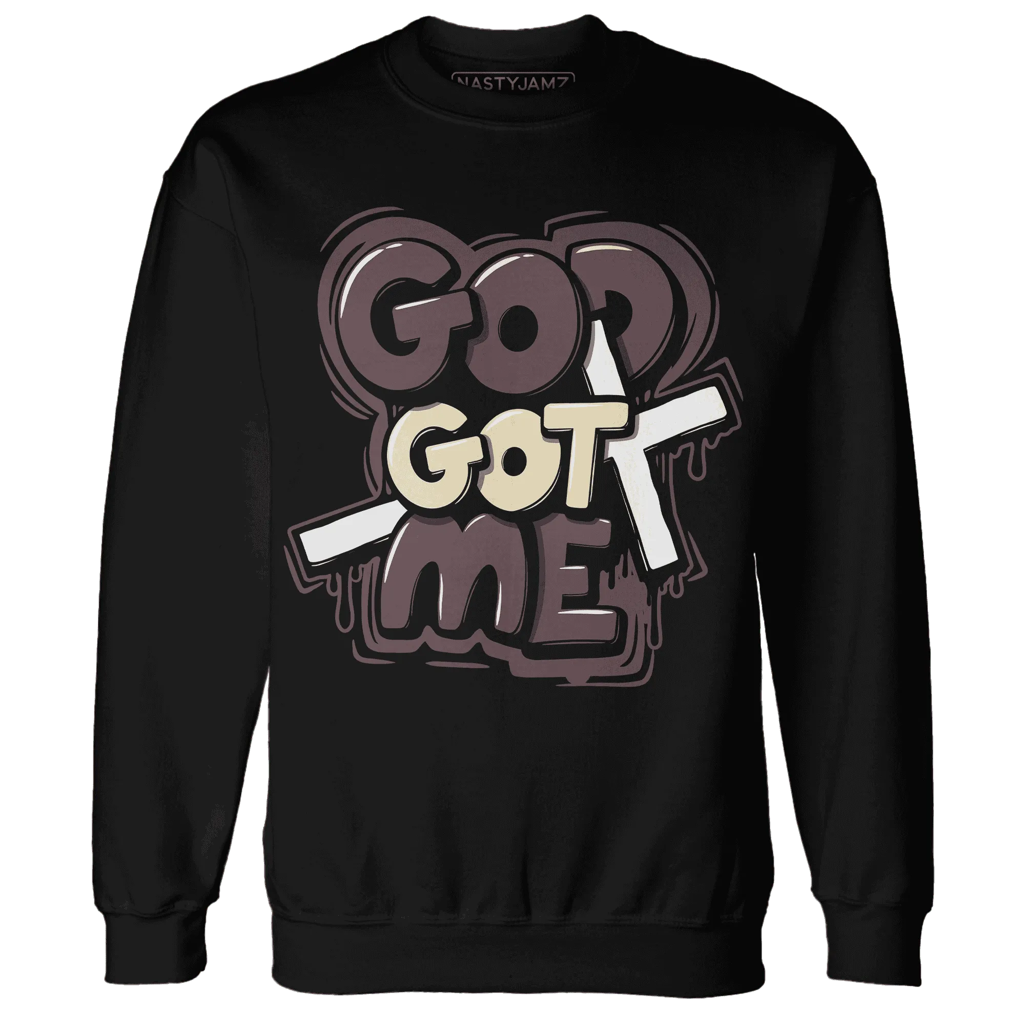 Burgundy-Crush-3s-NastyJamz-Sweatshirt-Match-God-Got-Me