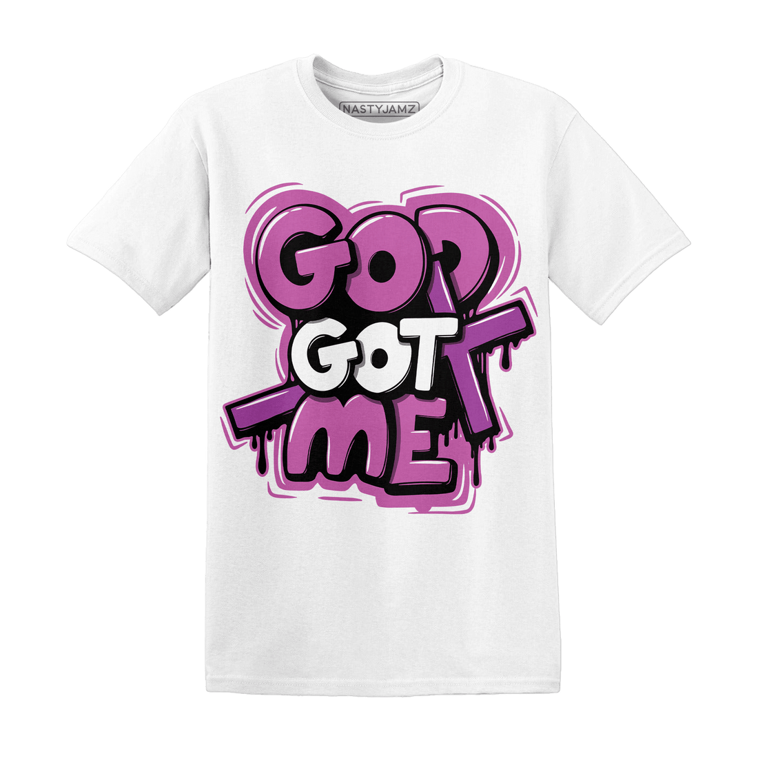 GS Hyper Violet 4s T Shirt God Got Me - NastyJamz