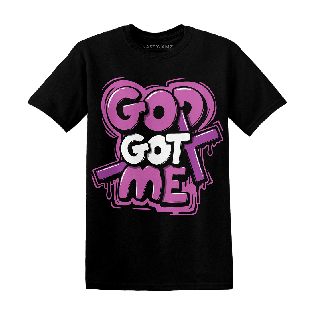 GS Hyper Violet 4s T Shirt God Got Me - NastyJamz