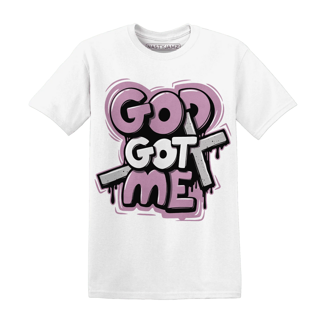 Orchid-Neutral-Grey-Black-White-4s-T-Shirt-Match-God-Got-Me