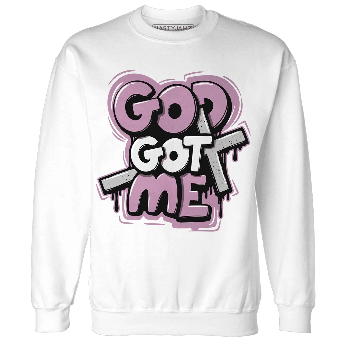 Orchid-Neutral-Grey-Black-White-4s-Sweatshirt-Match-God-Got-Me