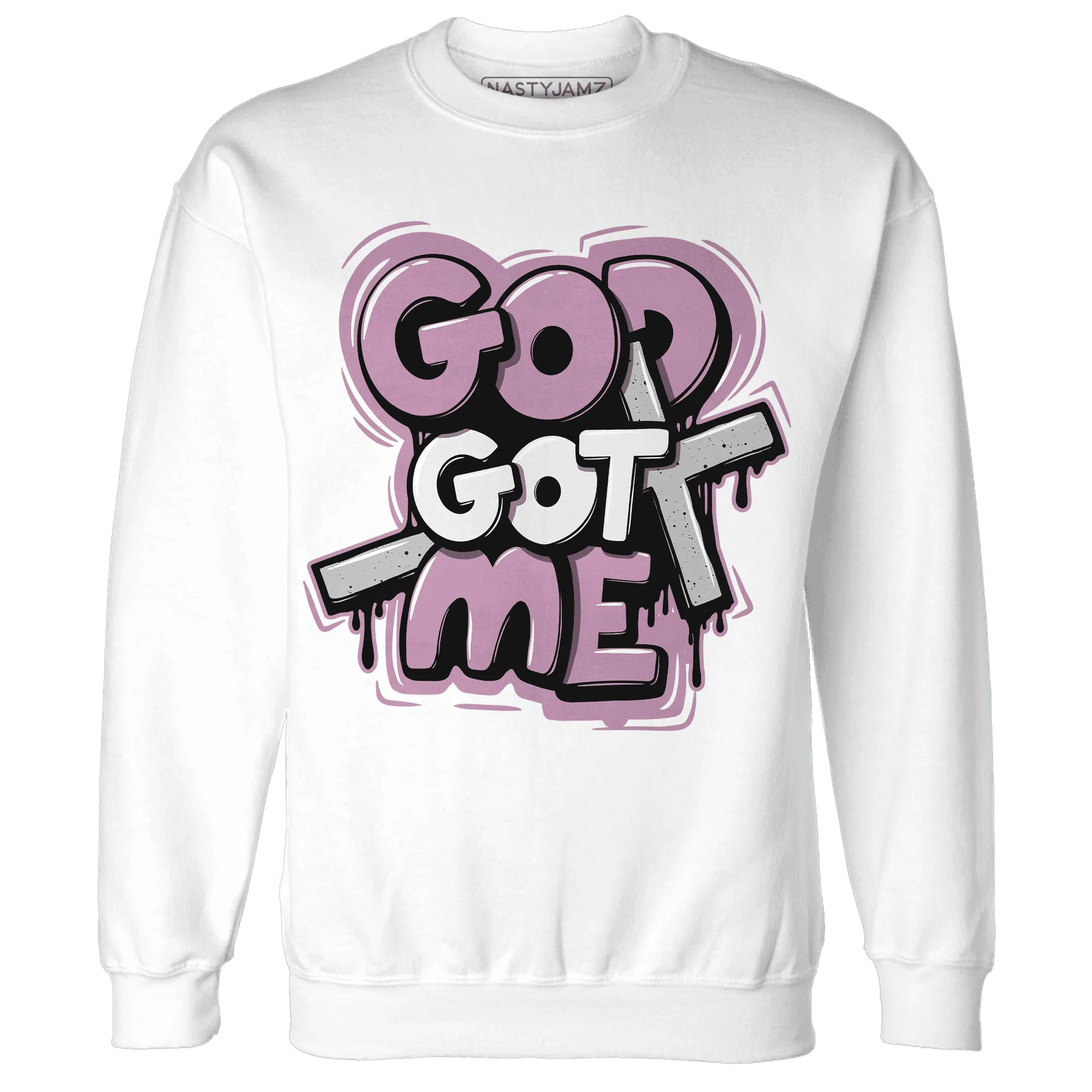 Orchid-Neutral-Grey-Black-White-4s-Sweatshirt-Match-God-Got-Me