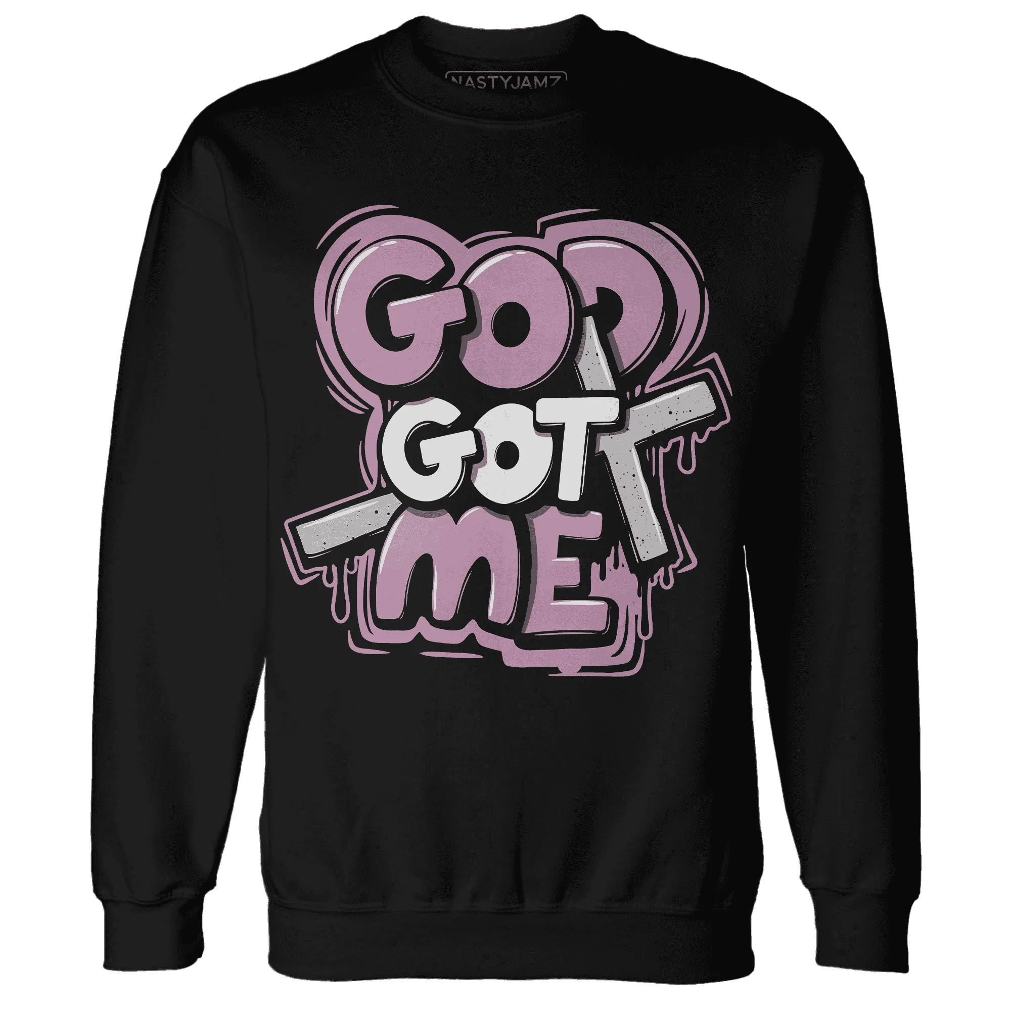 Orchid-Neutral-Grey-Black-White-4s-Sweatshirt-Match-God-Got-Me