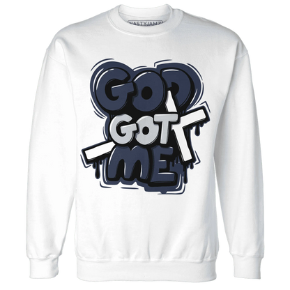 White-Navy-6s-Sweatshirt-Match-God-Got-Me