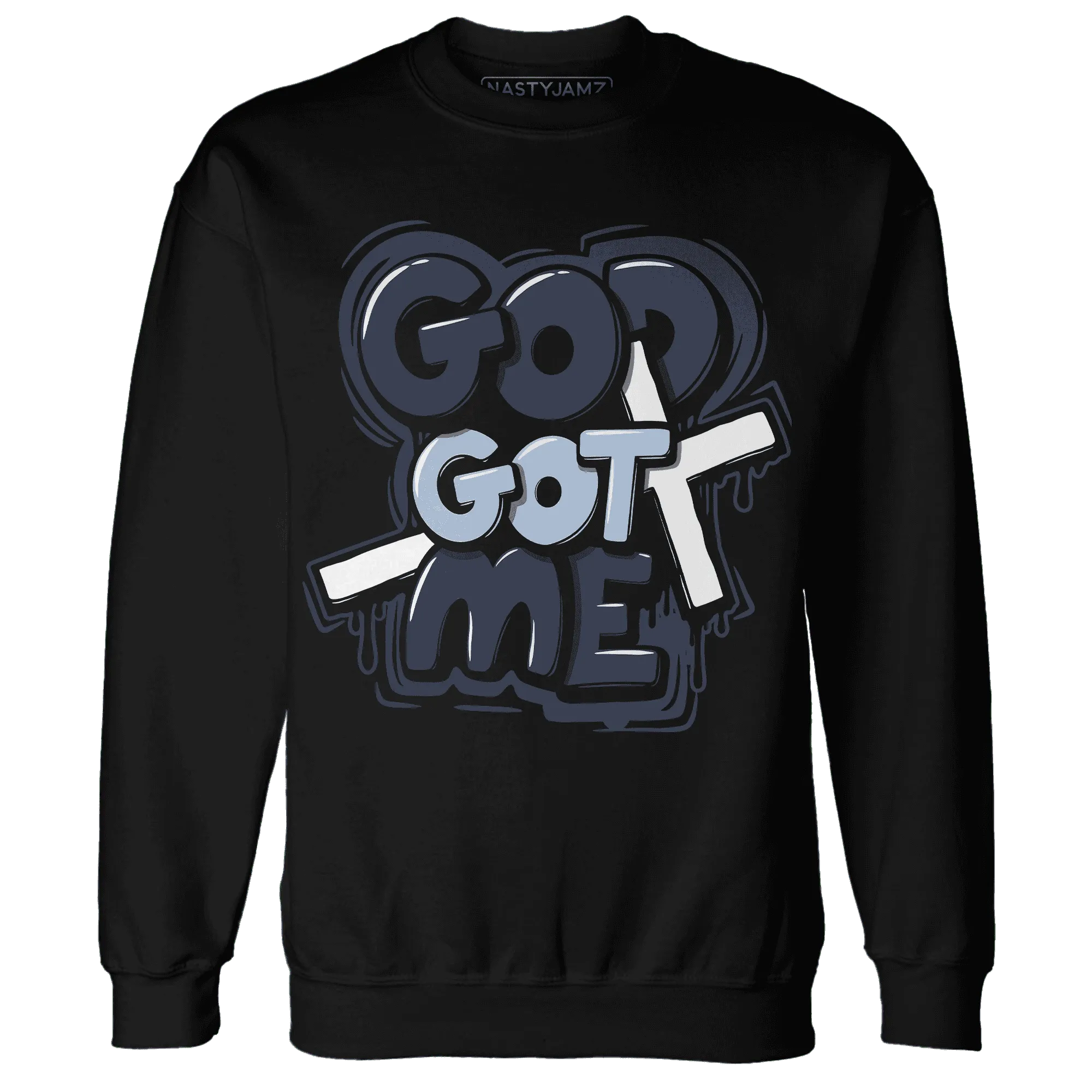 White-Navy-6s-Sweatshirt-Match-God-Got-Me