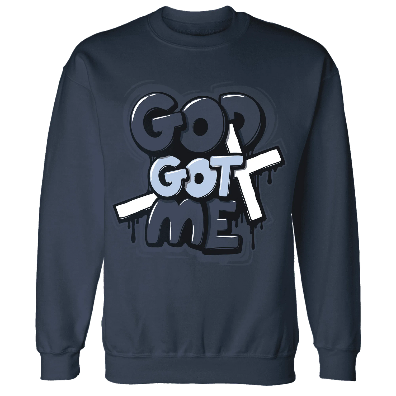 White-Navy-6s-Sweatshirt-Match-God-Got-Me