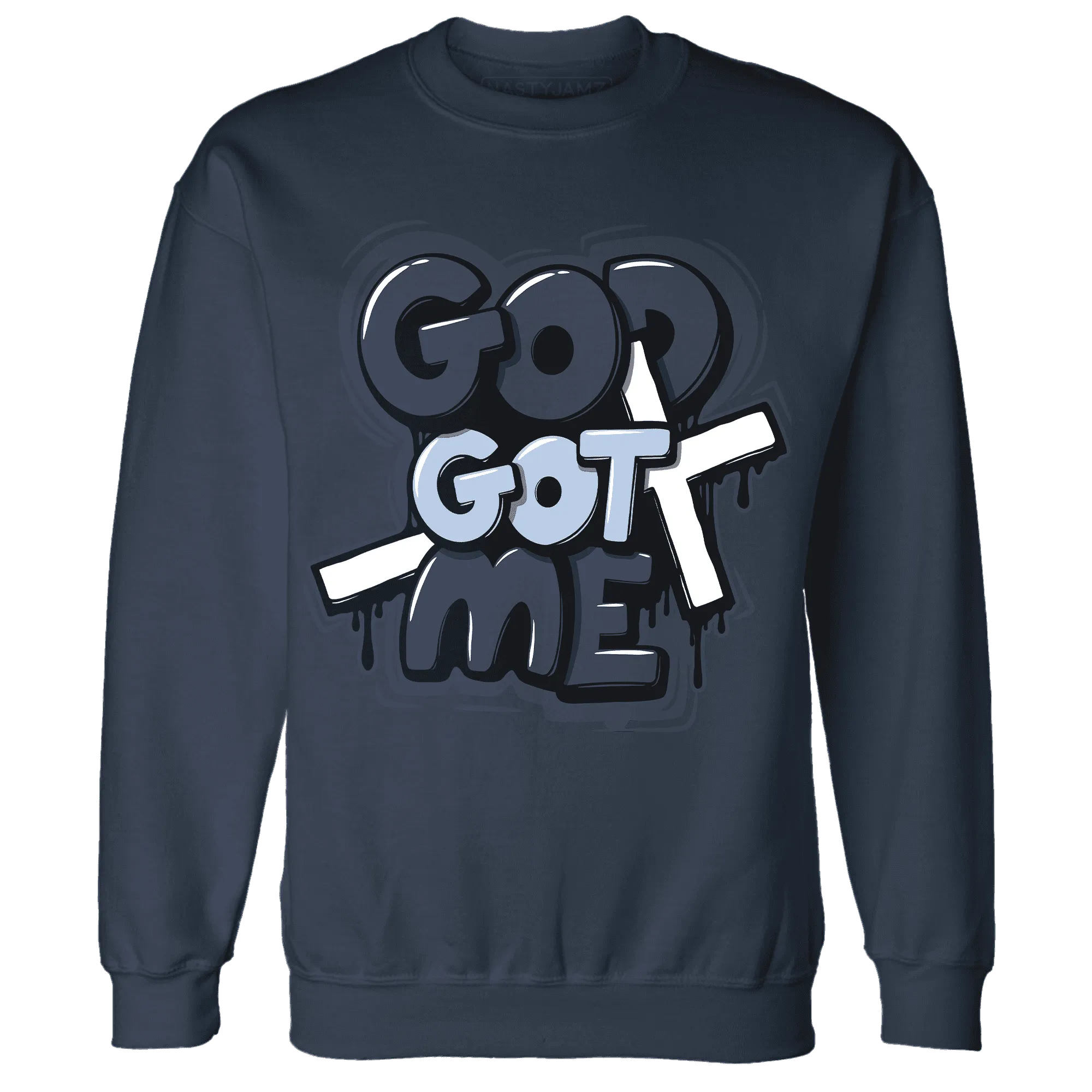 White-Navy-6s-Sweatshirt-Match-God-Got-Me