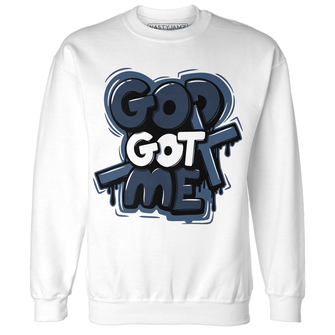 AM 1 86 Jackie RBS Sweatshirt Match God Got Me - NastyJamz