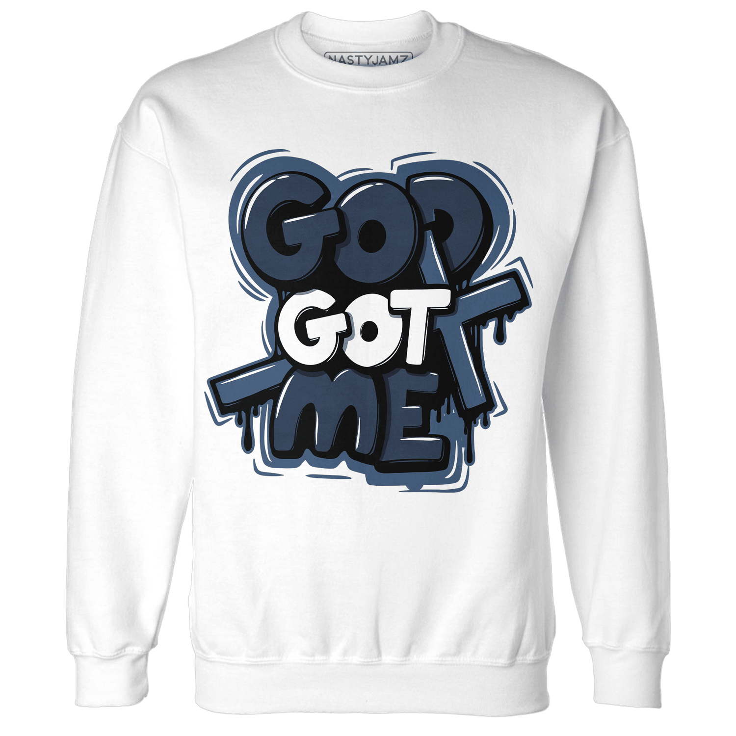 AM 1 86 Jackie RBS Sweatshirt Match God Got Me - NastyJamz