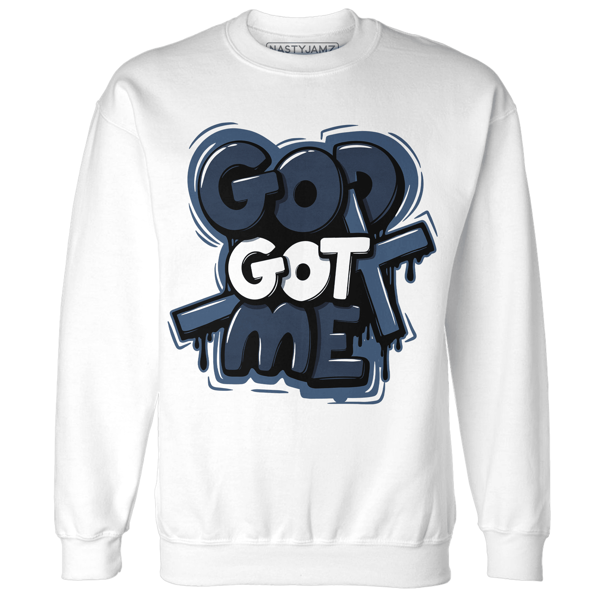 AM 1 86 Jackie RBS Sweatshirt Match God Got Me - NastyJamz