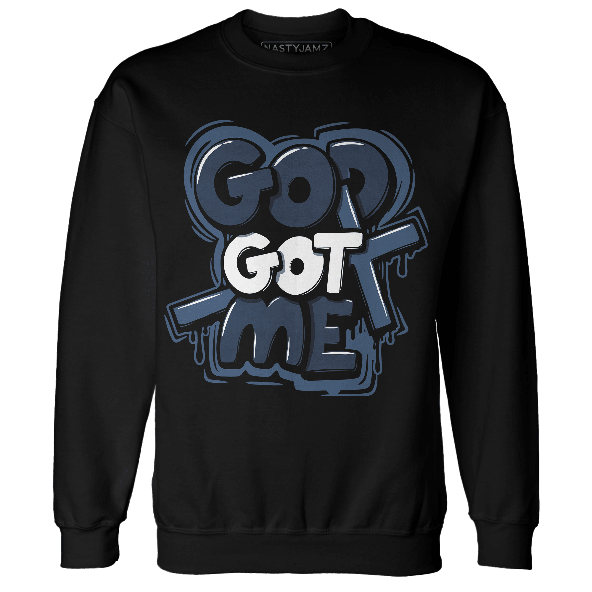 AM 1 86 Jackie RBS Sweatshirt Match God Got Me - NastyJamz