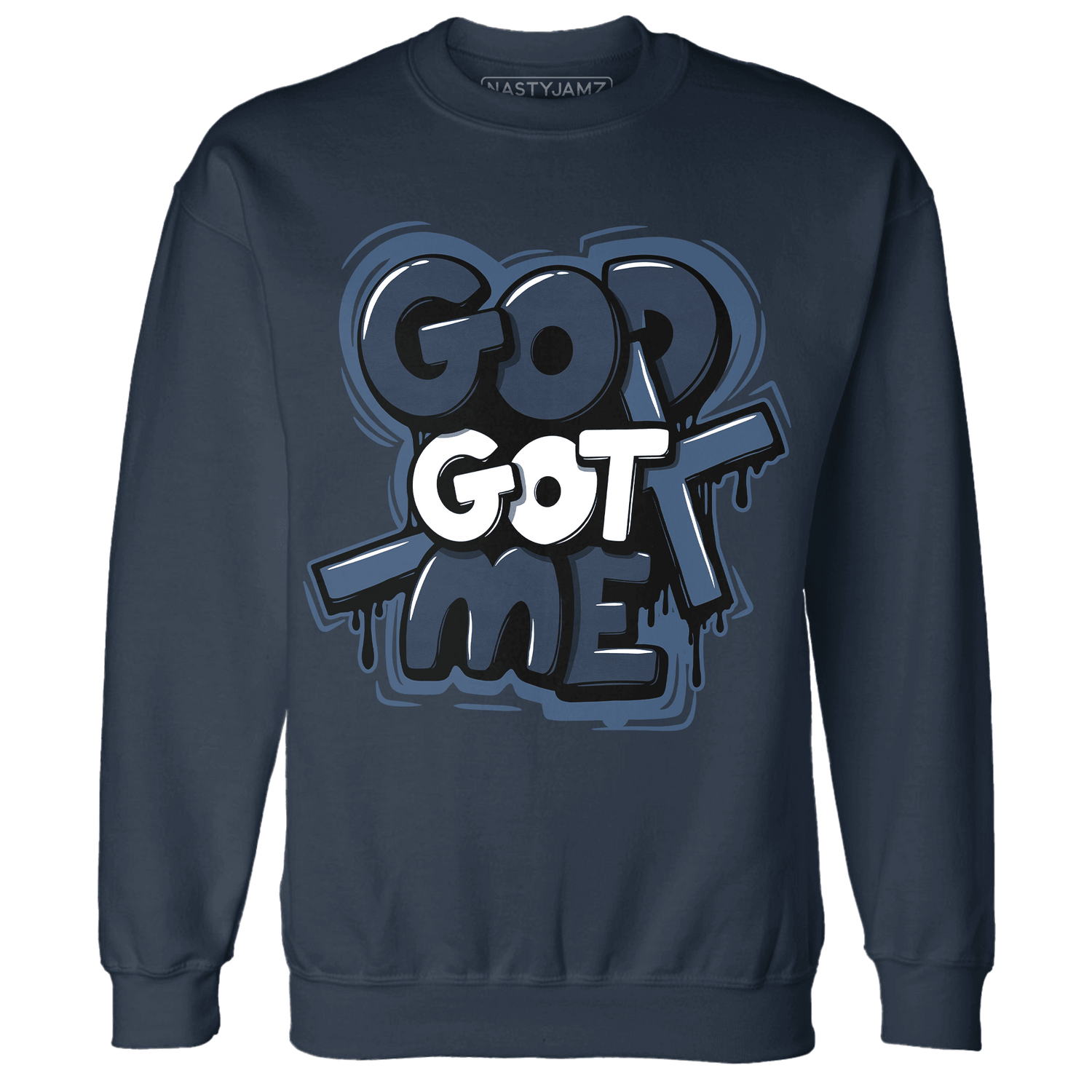 AM 1 86 Jackie RBS Sweatshirt Match God Got Me - NastyJamz