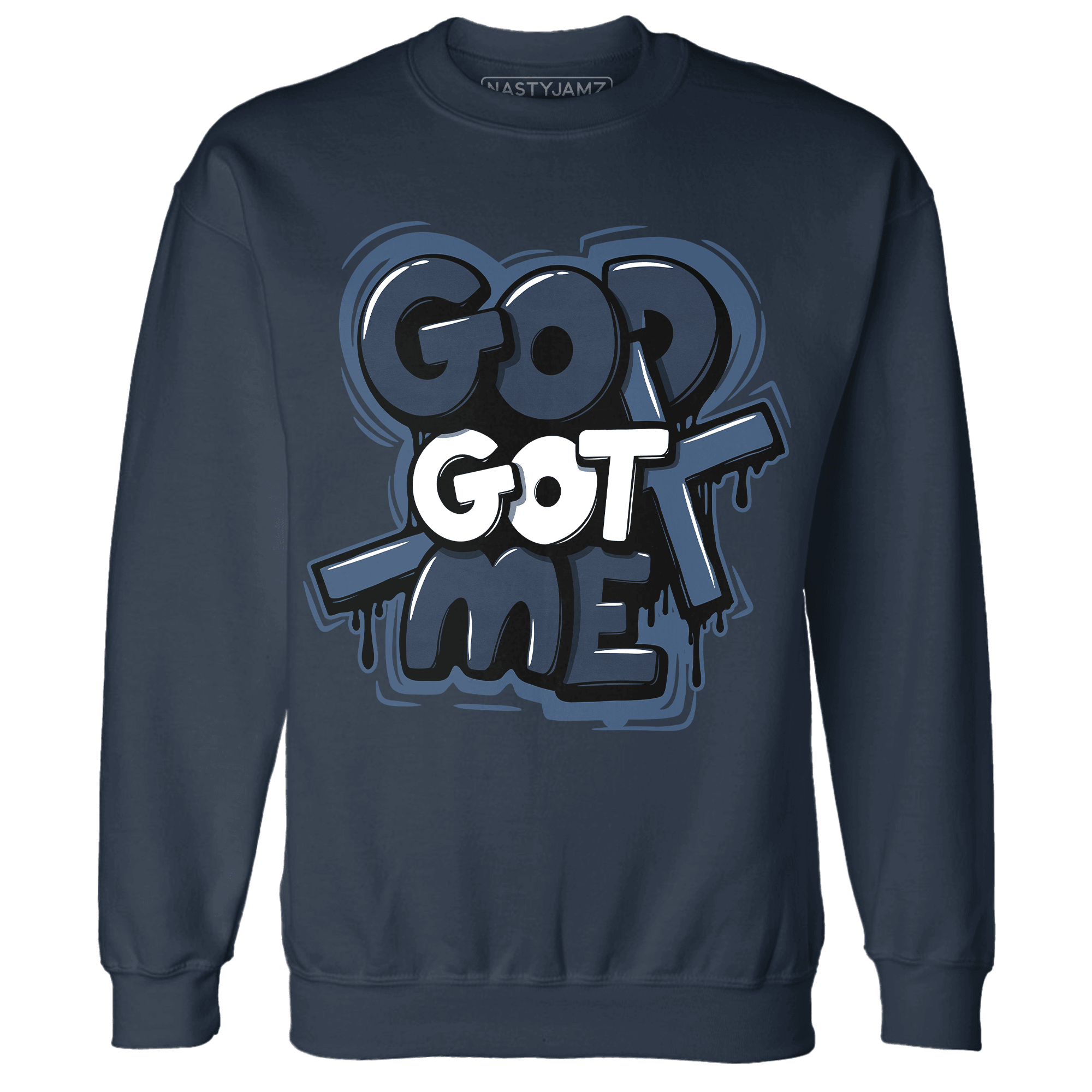 AM 1 86 Jackie RBS Sweatshirt Match God Got Me - NastyJamz