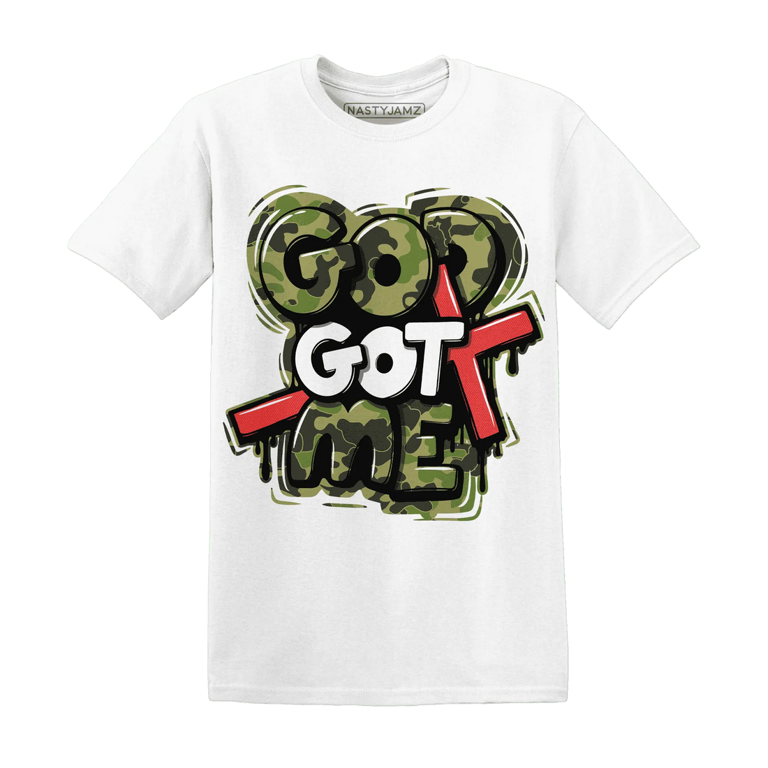 AM-90-Dark-Sage-Solar-Red-T-Shirt-Match-God-Got-Me