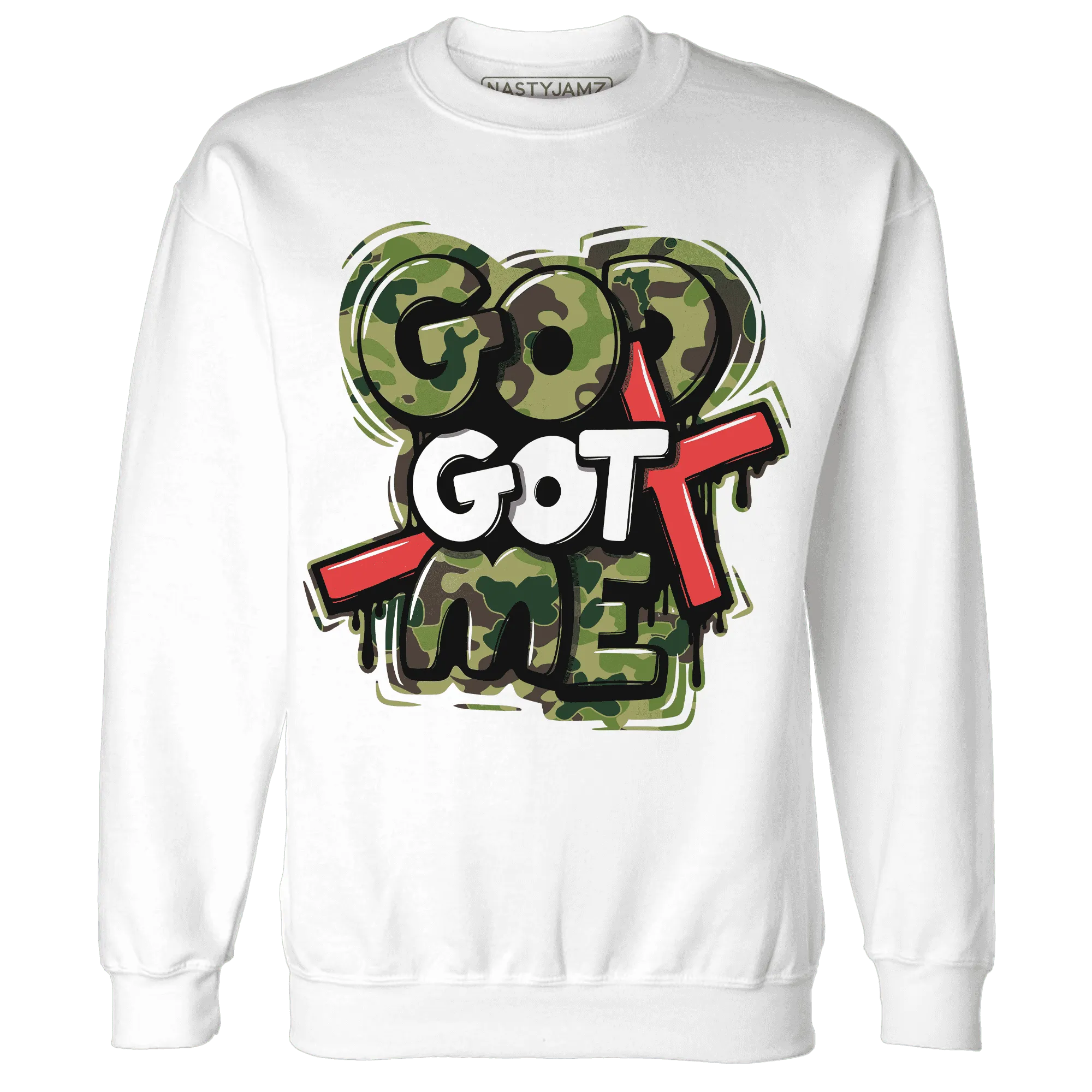 AM-90-Dark-Sage-Solar-Red-Sweatshirt-Match-God-Got-Me