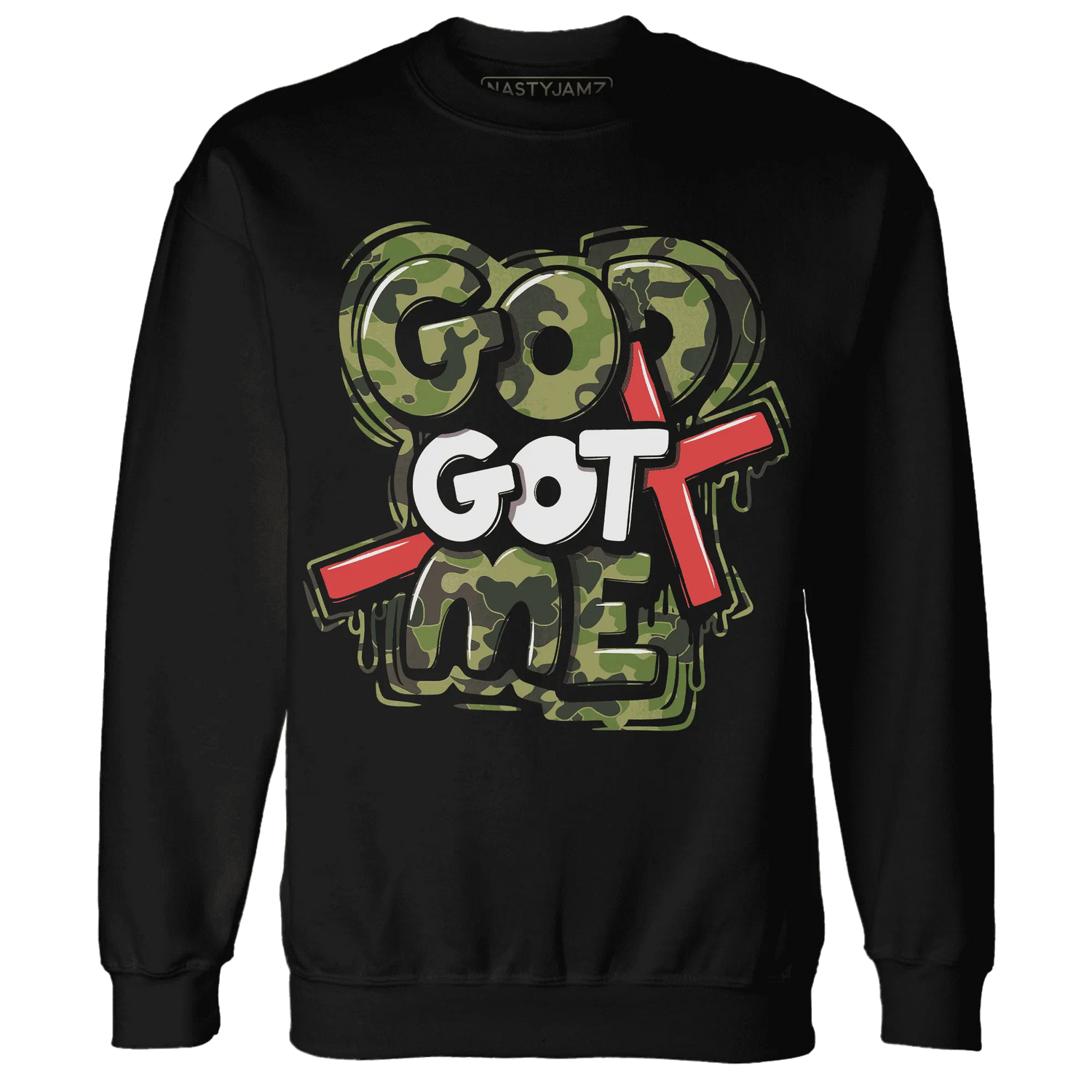 AM-90-Dark-Sage-Solar-Red-Sweatshirt-Match-God-Got-Me