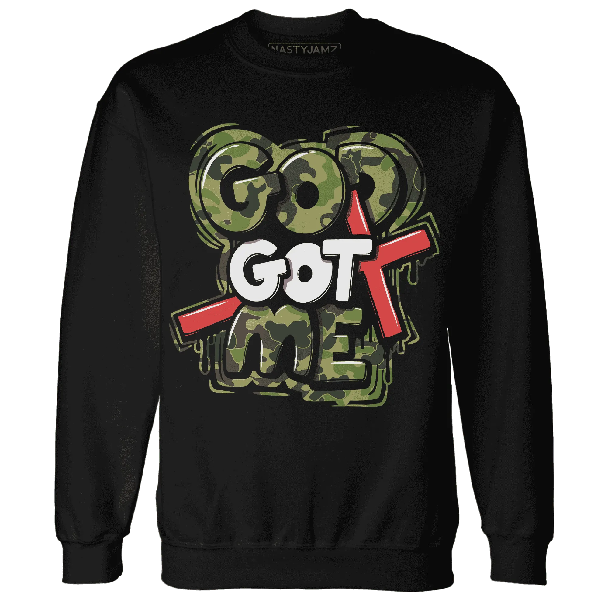 AM-90-Dark-Sage-Solar-Red-Sweatshirt-Match-God-Got-Me