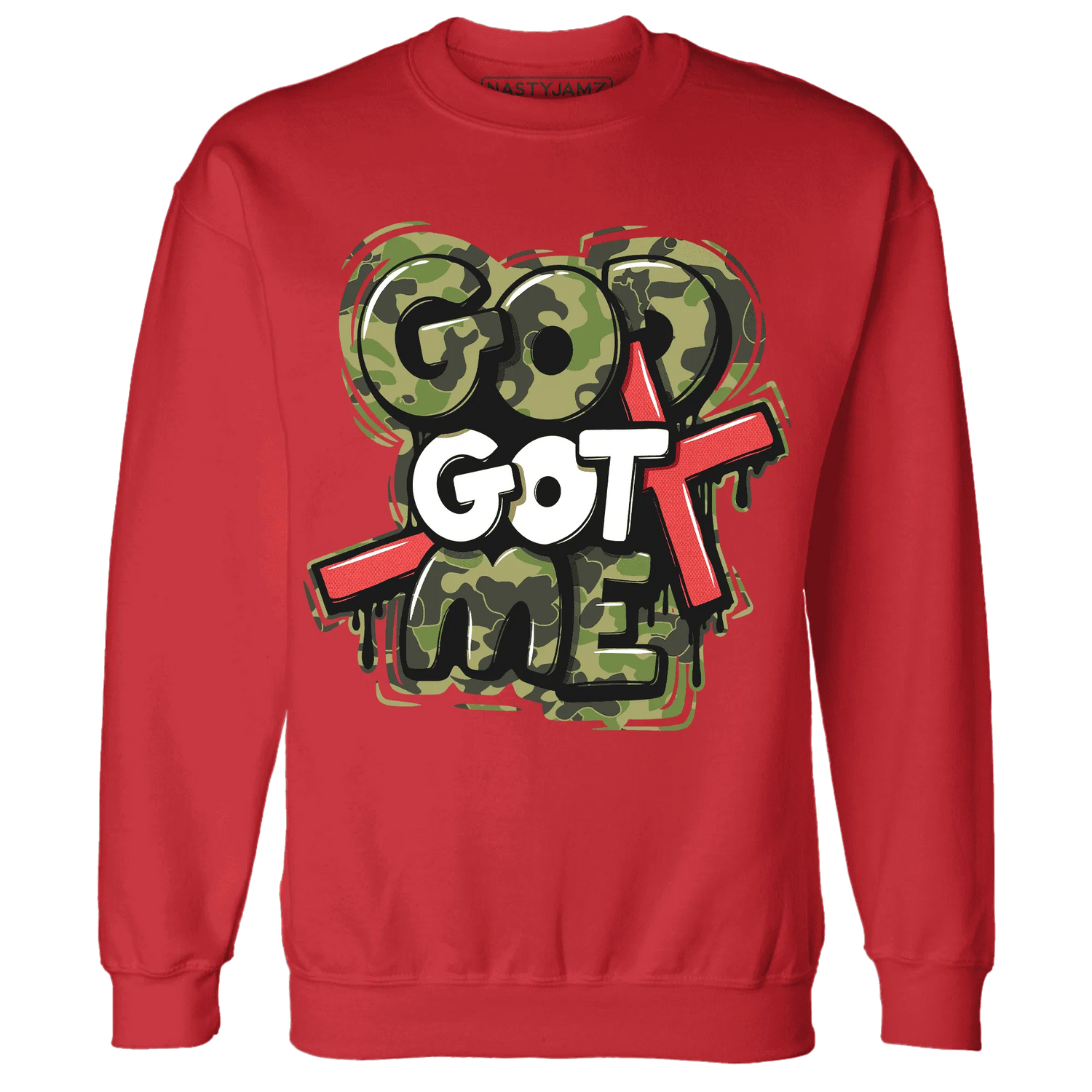AM-90-Dark-Sage-Solar-Red-Sweatshirt-Match-God-Got-Me
