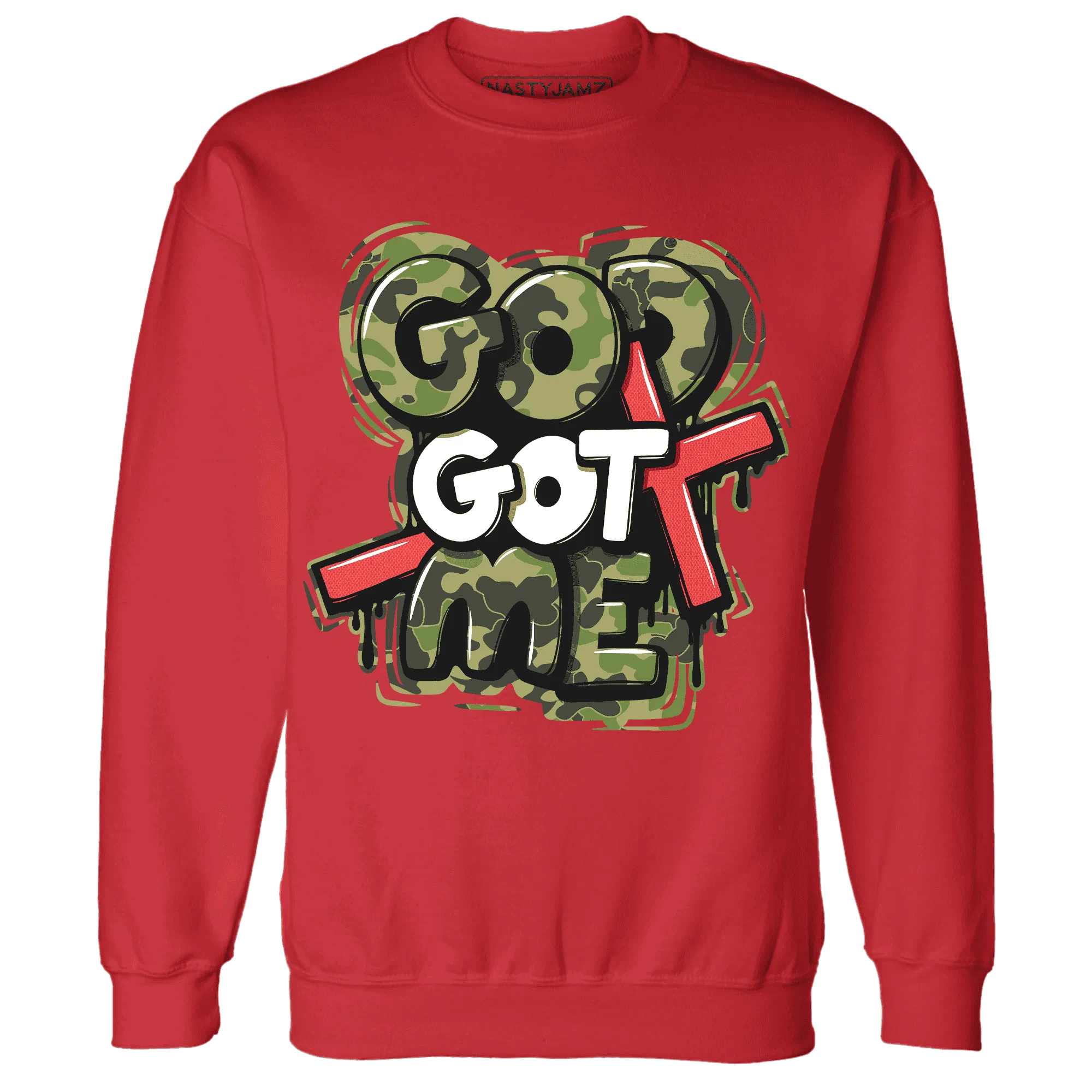 AM-90-Dark-Sage-Solar-Red-Sweatshirt-Match-God-Got-Me