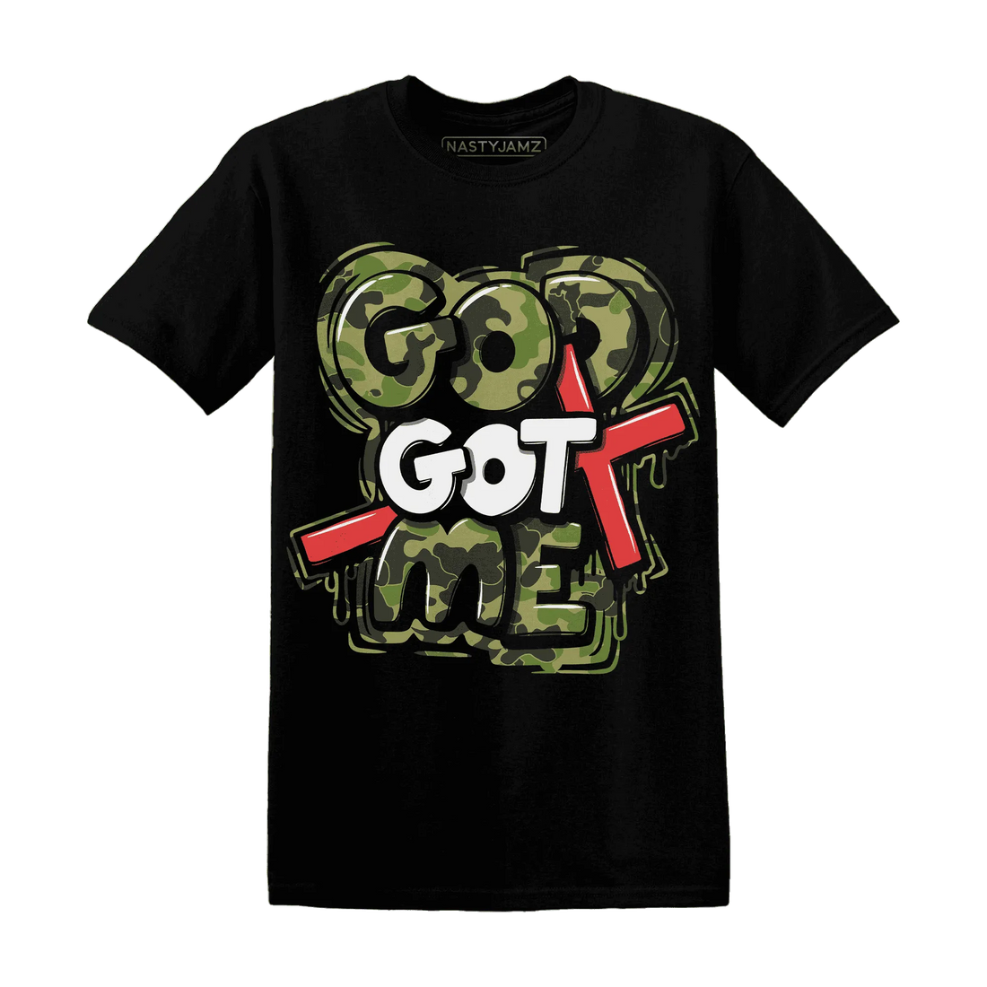 AM-90-Dark-Sage-Solar-Red-T-Shirt-Match-God-Got-Me