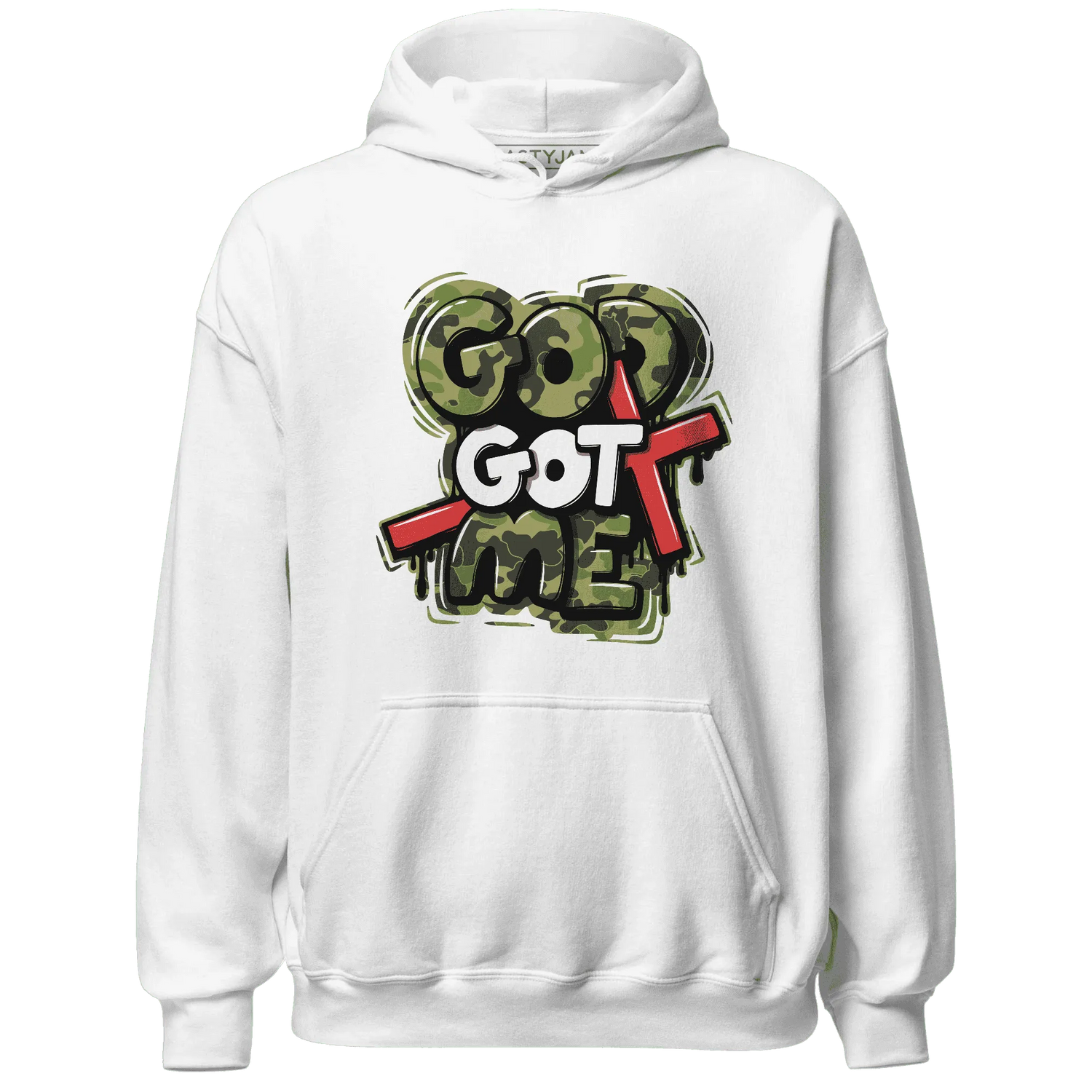 AM-90-Dark-Sage-Solar-Red-Hoodie-Match-God-Got-Me