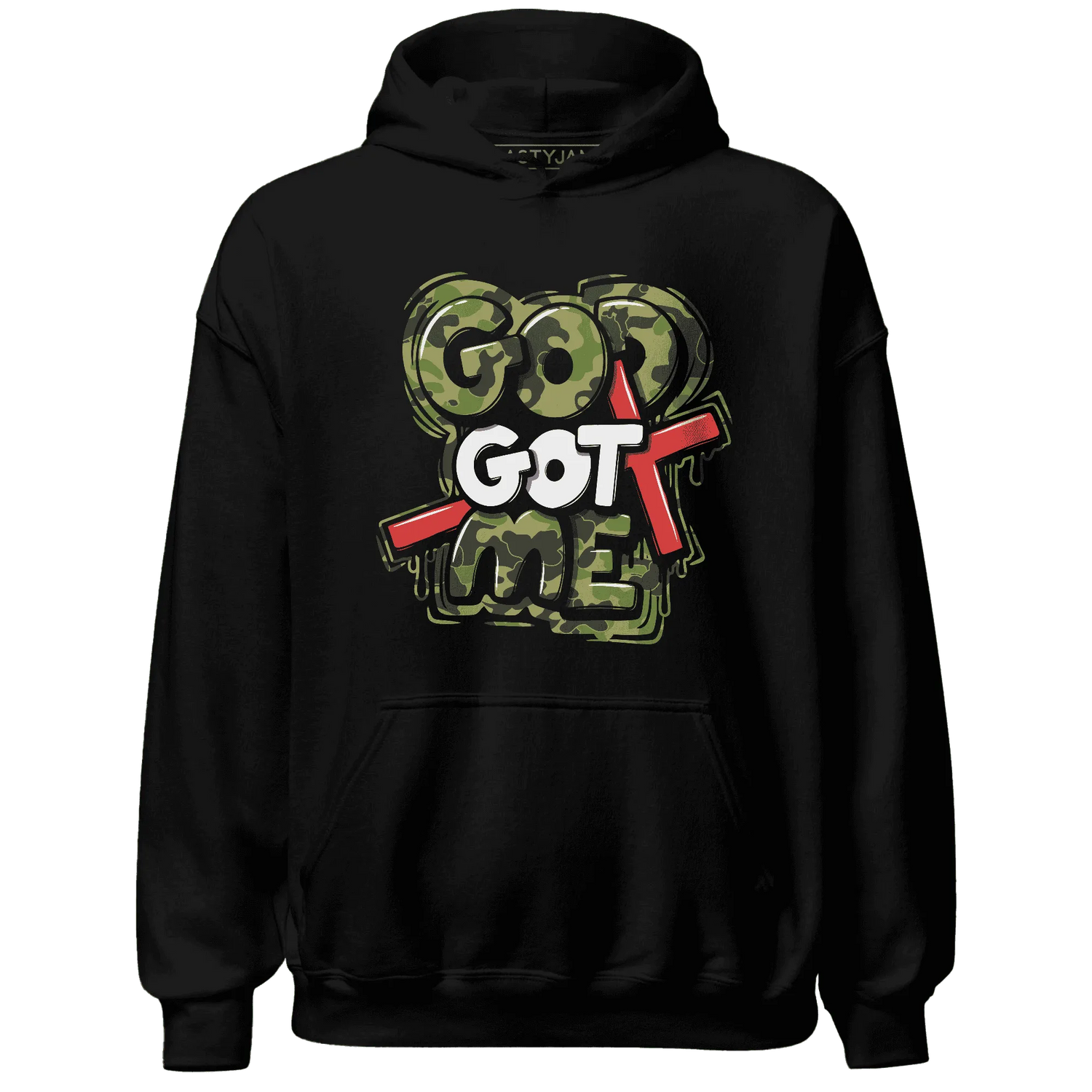 AM-90-Dark-Sage-Solar-Red-Hoodie-Match-God-Got-Me