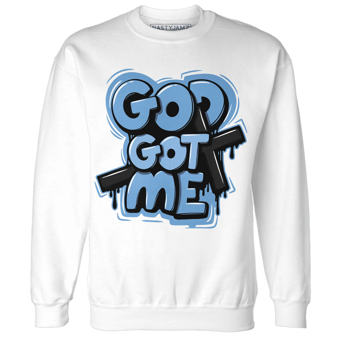 AM-Plus-Black-Univercitii-Blue-NastyJamz-Sweatshirt-Match-God-Got-Me
