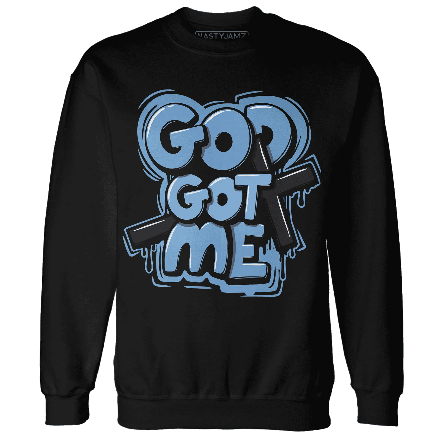 AM-Plus-Black-Univercitii-Blue-NastyJamz-Sweatshirt-Match-God-Got-Me