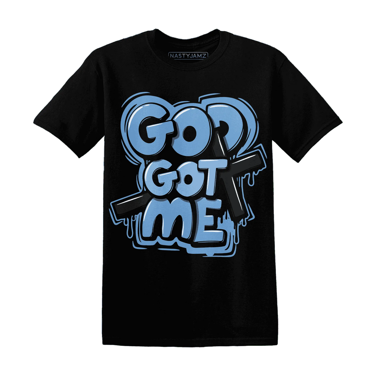 AM-Plus-Black-Univercitii-Blue-NastyJamz-T-Shirt-Match-God-Got-Me