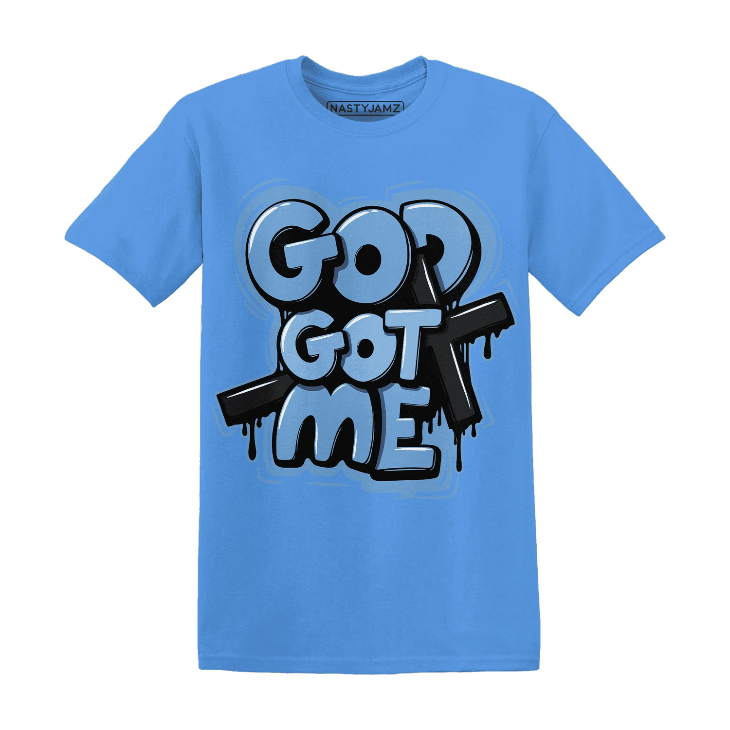AM-Plus-Black-Univercitii-Blue-NastyJamz-T-Shirt-Match-God-Got-Me
