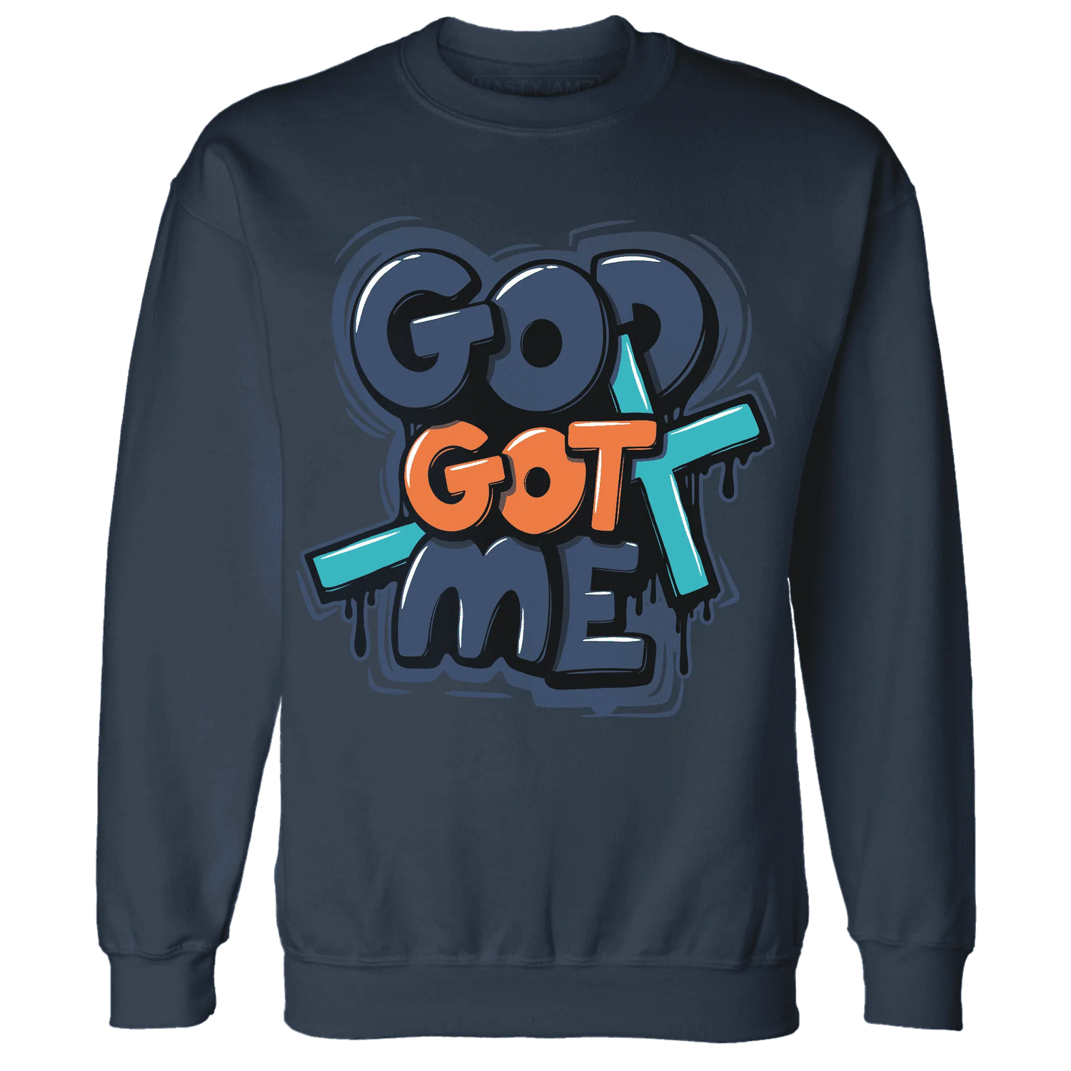 AM-Plus-Drift-Midnight-Navy-Total-Orange-Dusty-Cactus-NastyJamz-Sweatshirt-Match-God-Got-Me