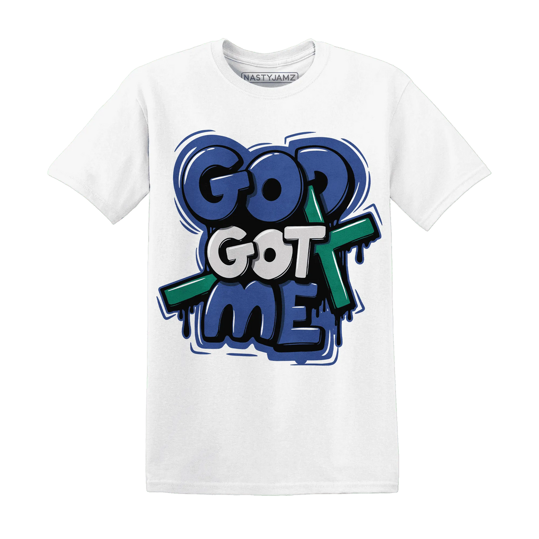 Dunk-Hyper-Royal-Malachite-T-Shirt-Match-God-Got-Me