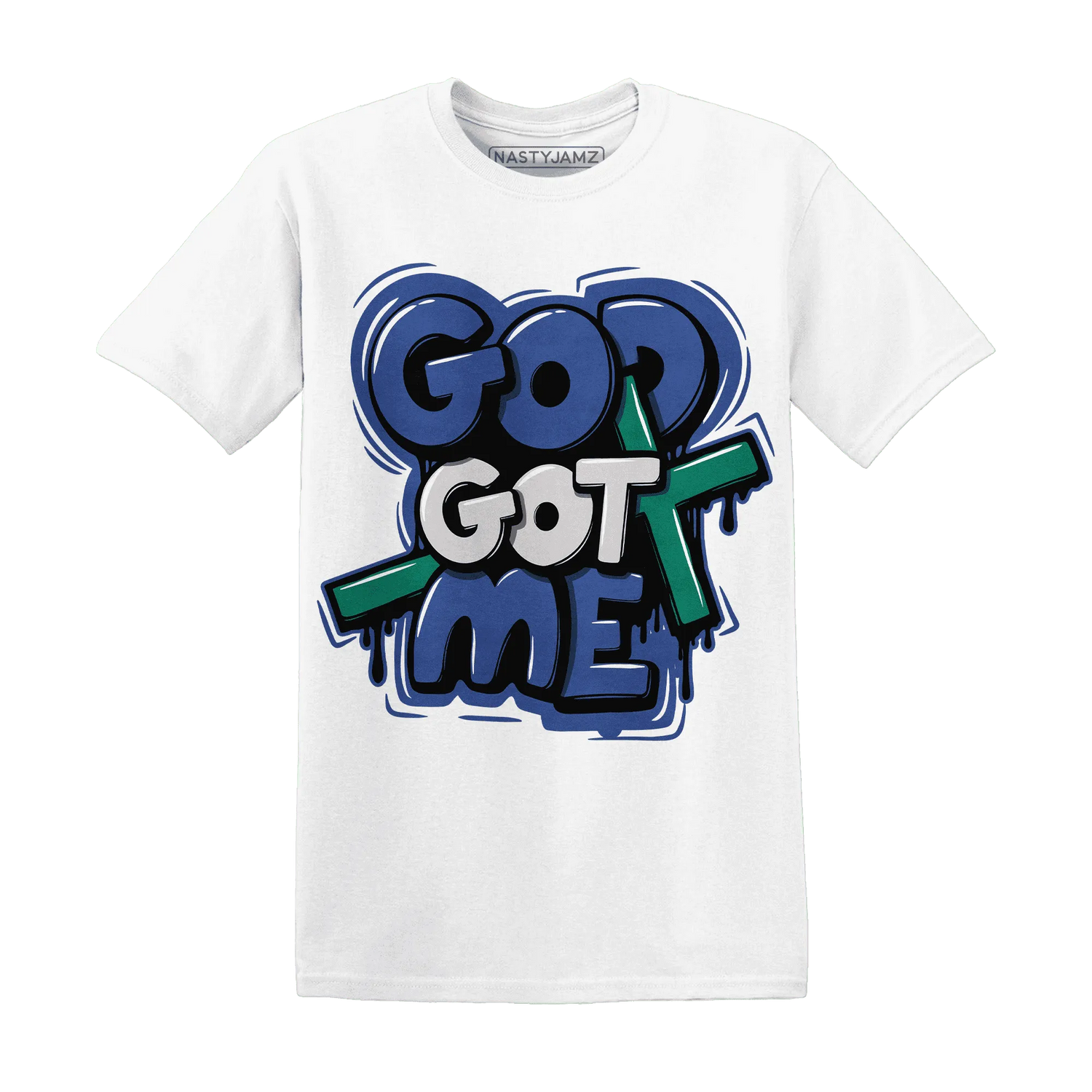 Dunk-Hyper-Royal-Malachite-T-Shirt-Match-God-Got-Me