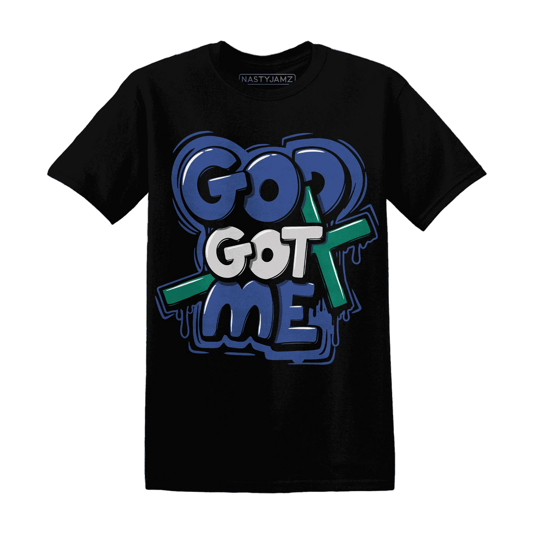Dunk-Hyper-Royal-Malachite-T-Shirt-Match-God-Got-Me