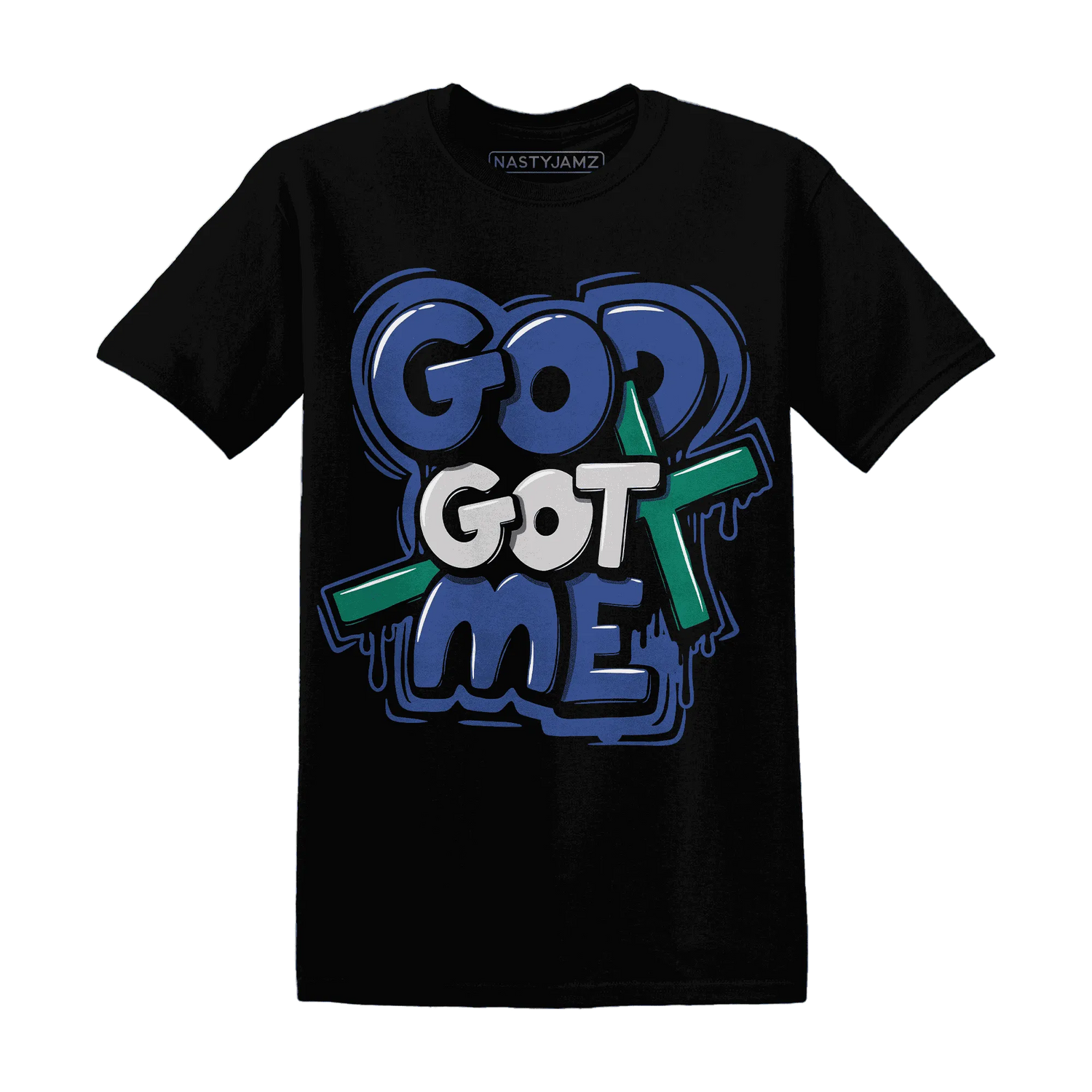 Dunk-Hyper-Royal-Malachite-T-Shirt-Match-God-Got-Me
