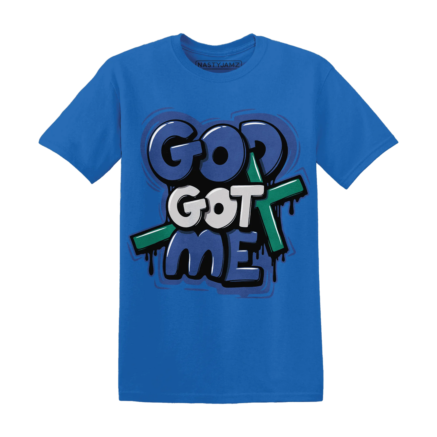 Dunk-Hyper-Royal-Malachite-T-Shirt-Match-God-Got-Me
