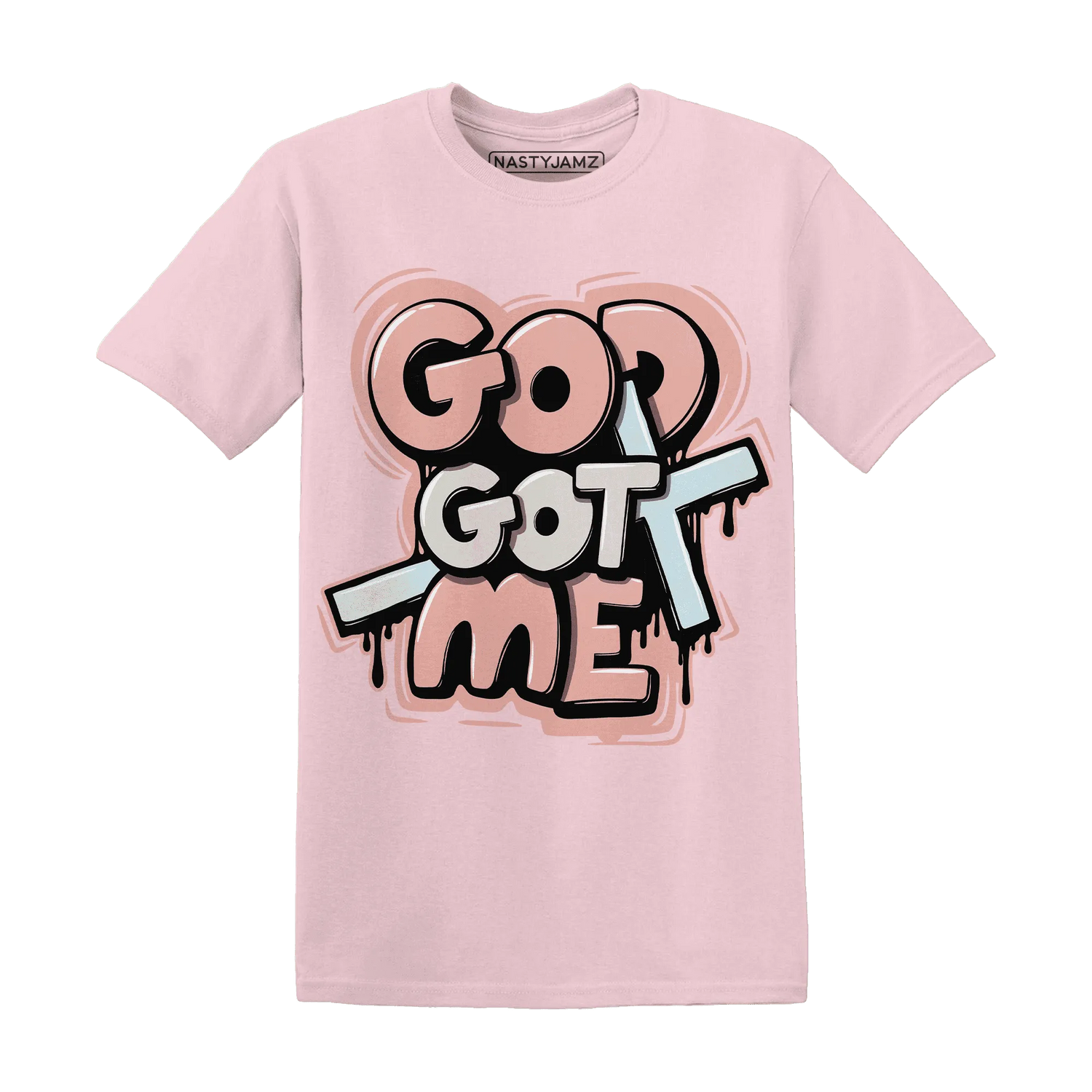 Dunk-Low-Glacier-Blue-Arctic-Orange-T-Shirt-Match-God-Got-Me