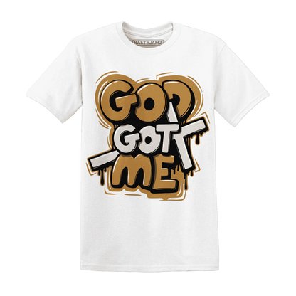 Dunk-Low-Retro-Wheat-Orange-T-Shirt-Match-God-Got-Me