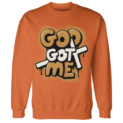 Dunk-Low-Retro-Wheat-Orange-Sweatshirt-Match-God-Got-Me