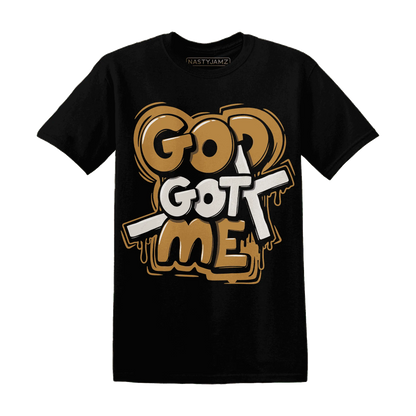 Dunk-Low-Retro-Wheat-Orange-T-Shirt-Match-God-Got-Me