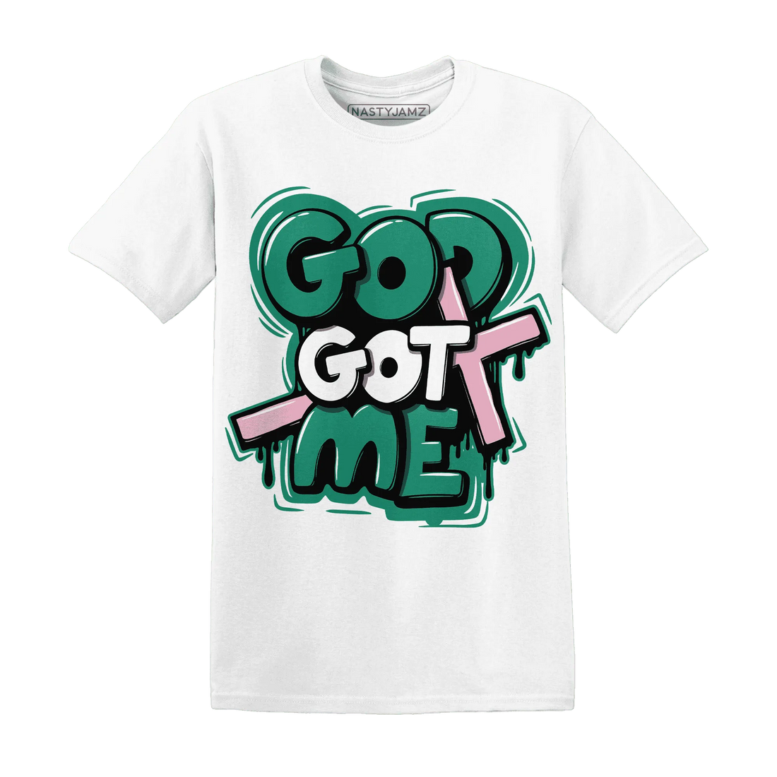 Dunk-Pink-Malachite-Medium-Soft-Low-Sail-NastyJamz-T-Shirt-Match-God-Got-Me