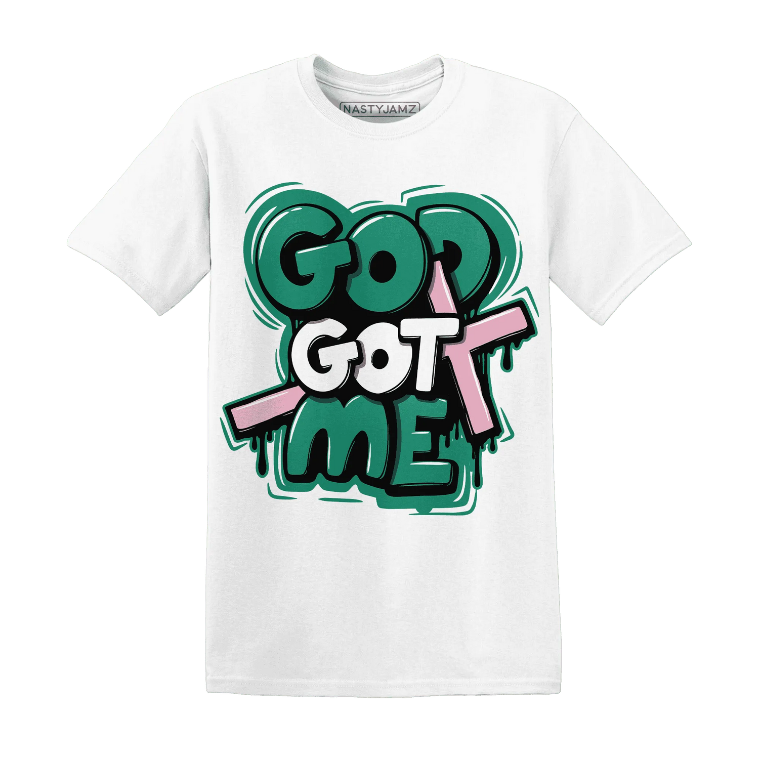 Dunk-Pink-Malachite-Medium-Soft-Low-Sail-NastyJamz-T-Shirt-Match-God-Got-Me