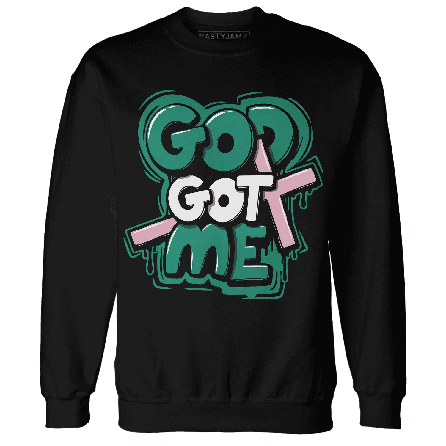 Dunk-Pink-Malachite-Medium-Soft-Low-Sail-NastyJamz-Sweatshirt-Match-God-Got-Me