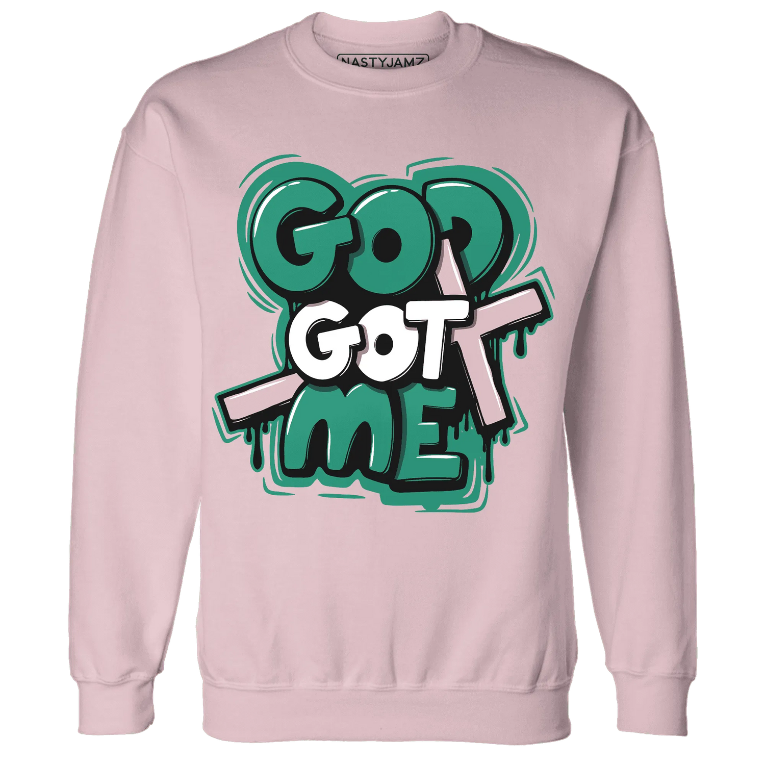 Dunk-Pink-Malachite-Medium-Soft-Low-Sail-NastyJamz-Sweatshirt-Match-God-Got-Me