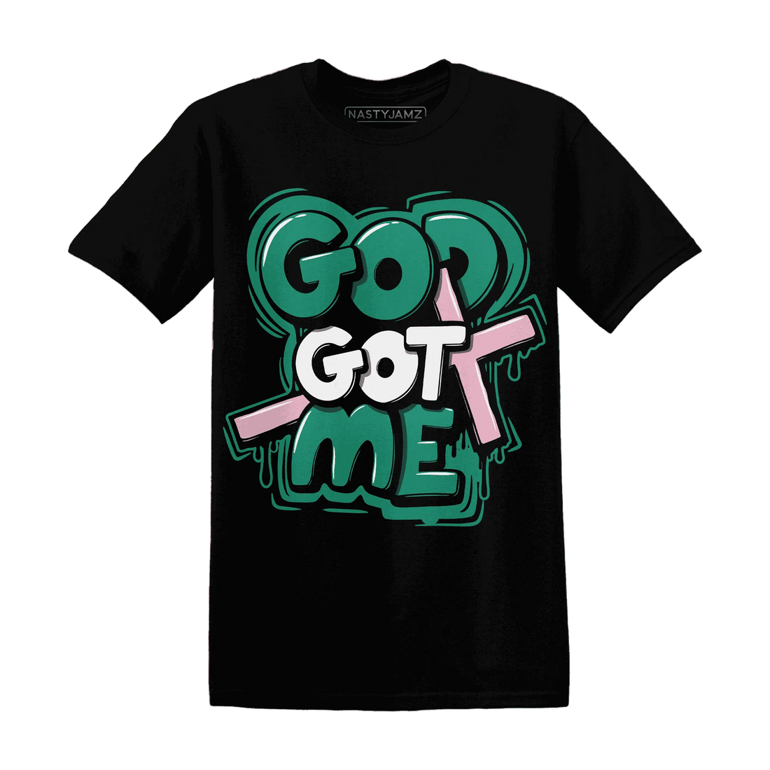 Dunk-Pink-Malachite-Medium-Soft-Low-Sail-NastyJamz-T-Shirt-Match-God-Got-Me