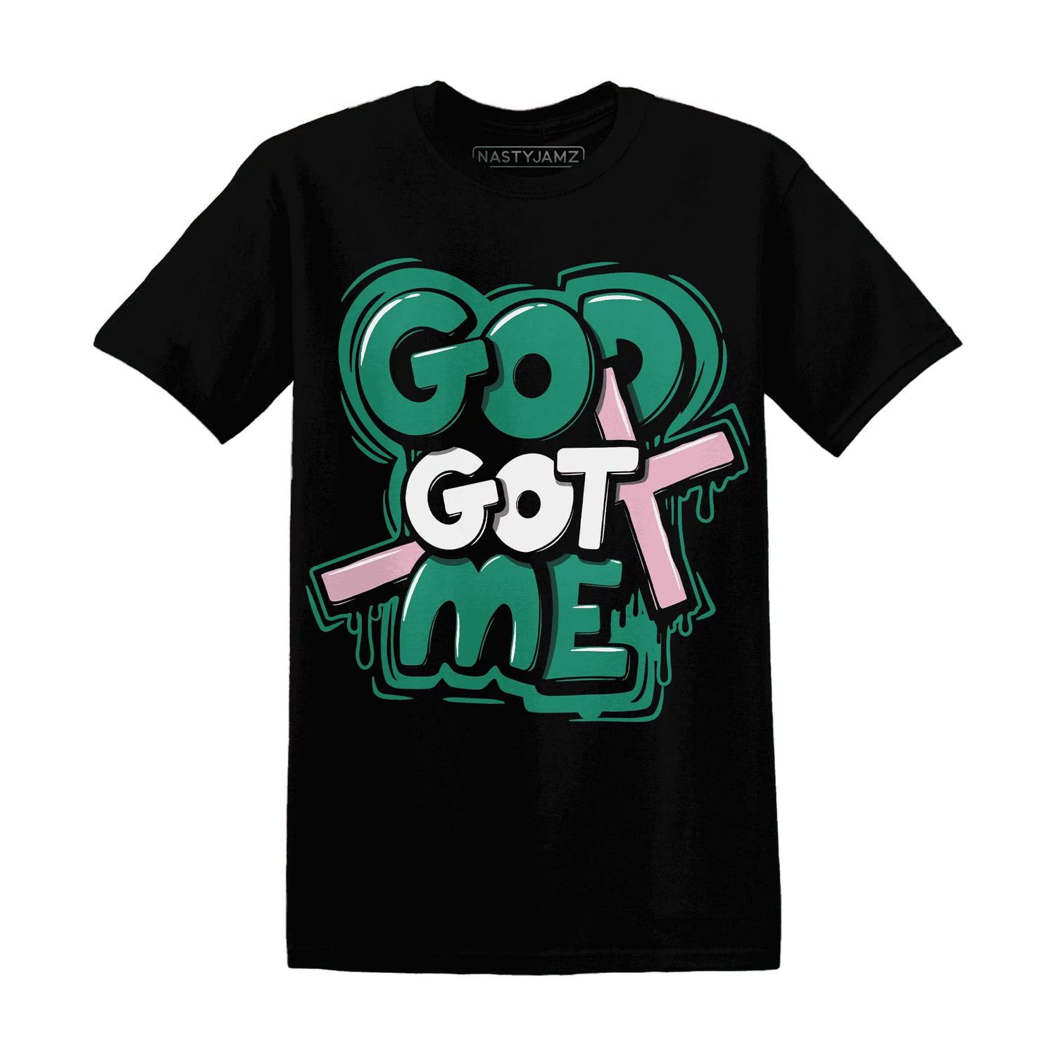 Dunk-Pink-Malachite-Medium-Soft-Low-Sail-NastyJamz-T-Shirt-Match-God-Got-Me