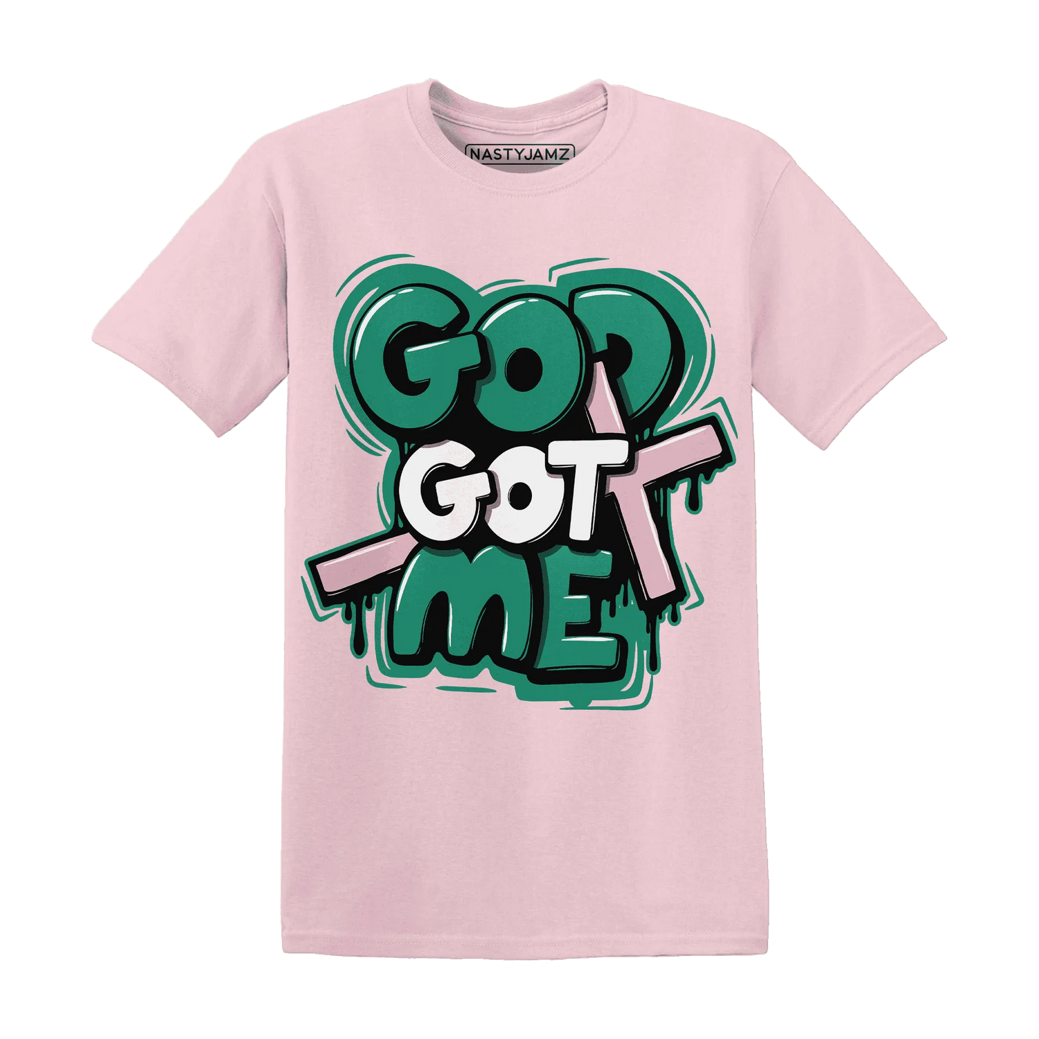 Dunk-Pink-Malachite-Medium-Soft-Low-Sail-NastyJamz-T-Shirt-Match-God-Got-Me