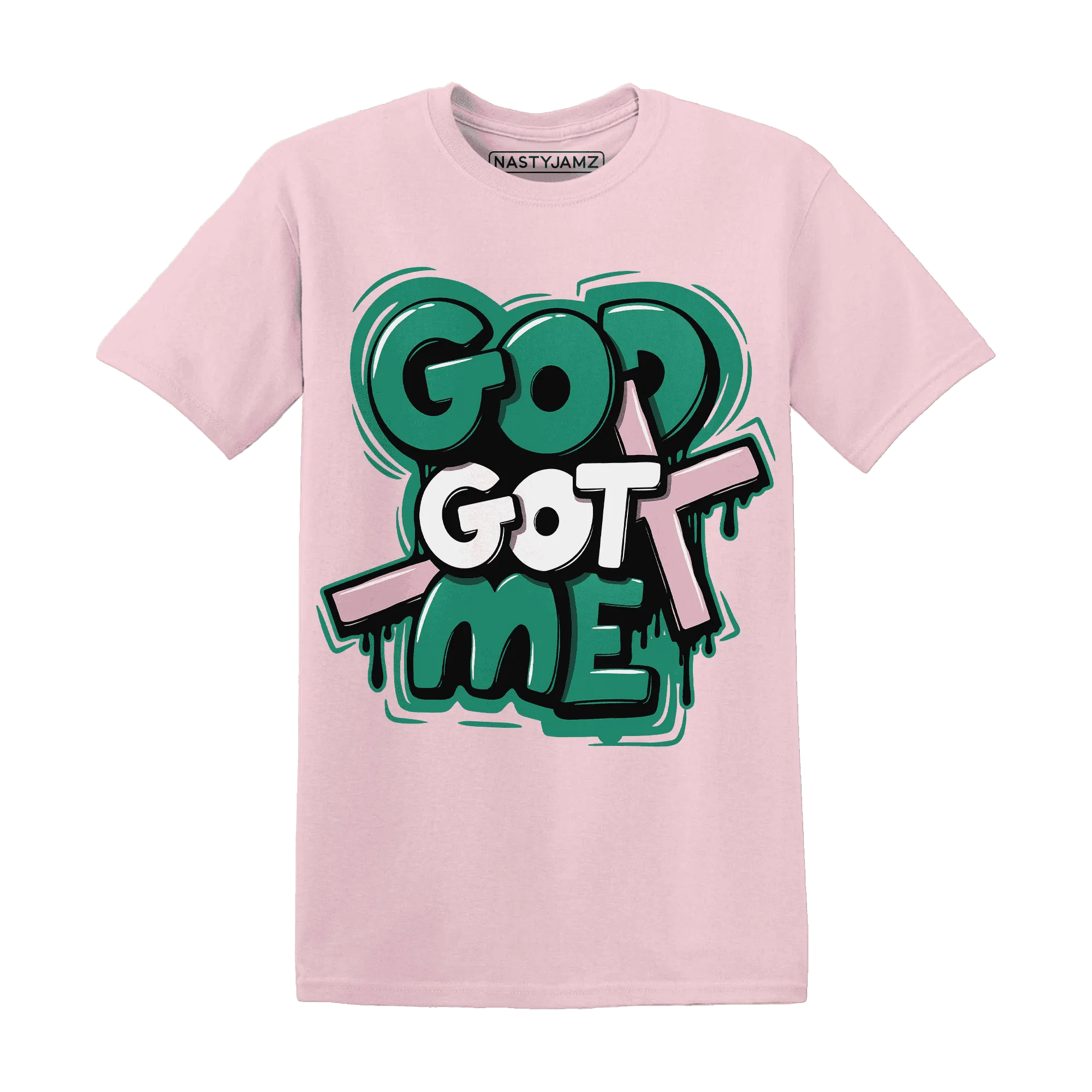 Dunk-Pink-Malachite-Medium-Soft-Low-Sail-NastyJamz-T-Shirt-Match-God-Got-Me