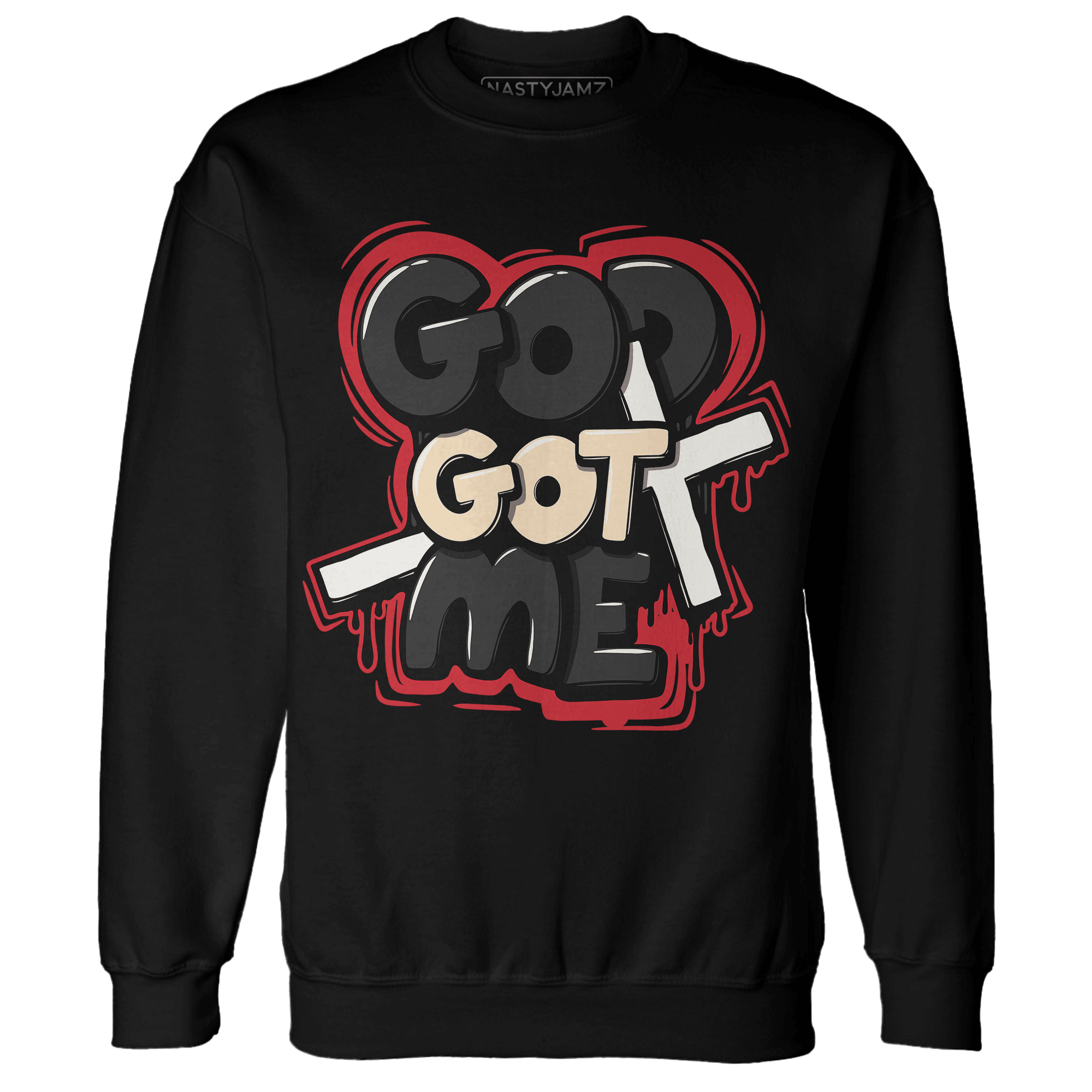 Jumman Jack University Red Sweatshirt Match God Got Me - NastyJamz